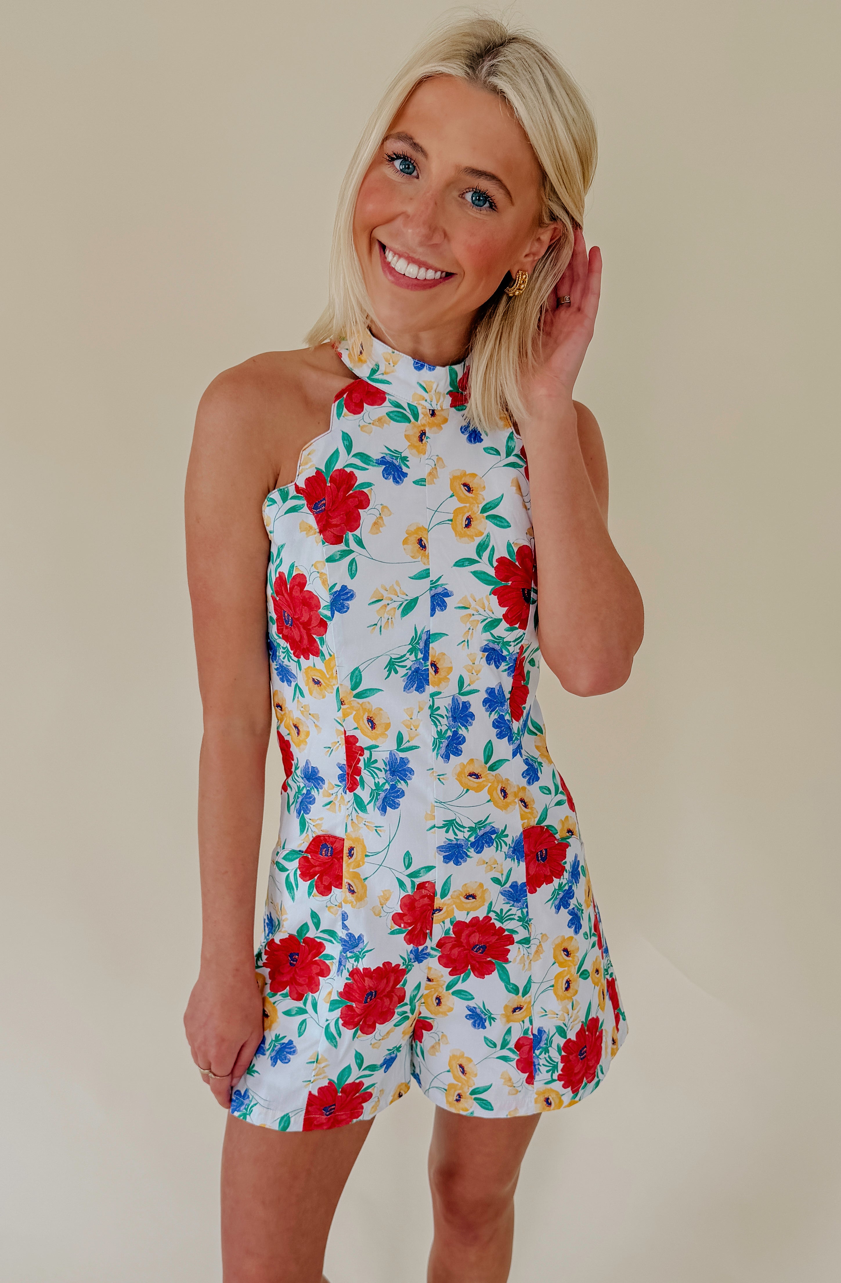 THE CALLIE FLORAL ROMPER
