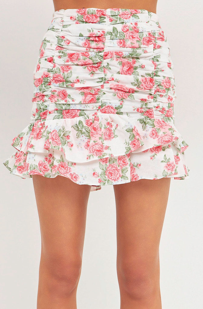 FANCY LOVE FLORAL SKIRT