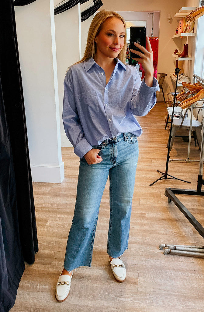 THE HAILEY BUTTON UP