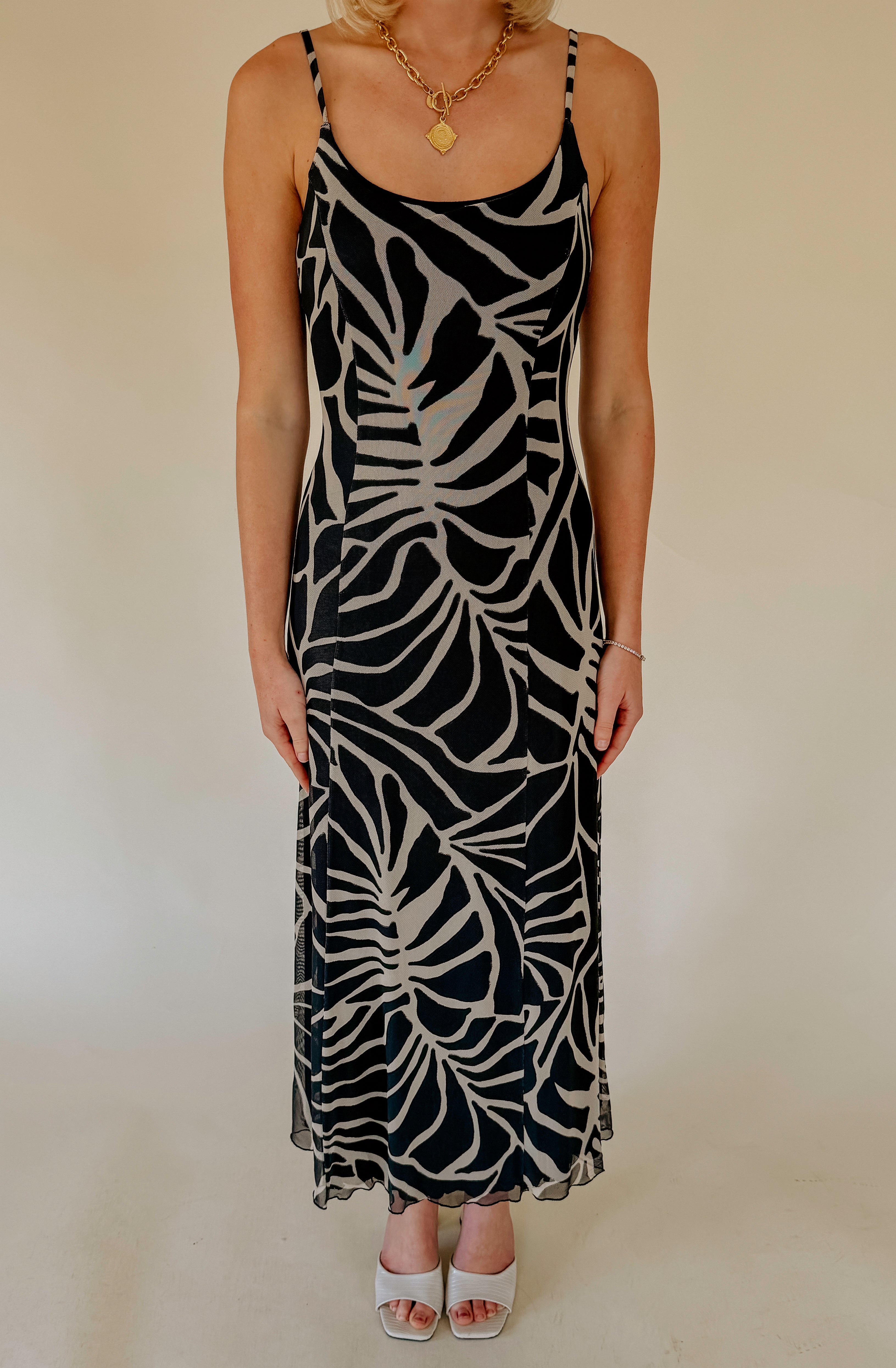 Z SUPPLY CHARISMA TOVA PALM MIDI DRESS