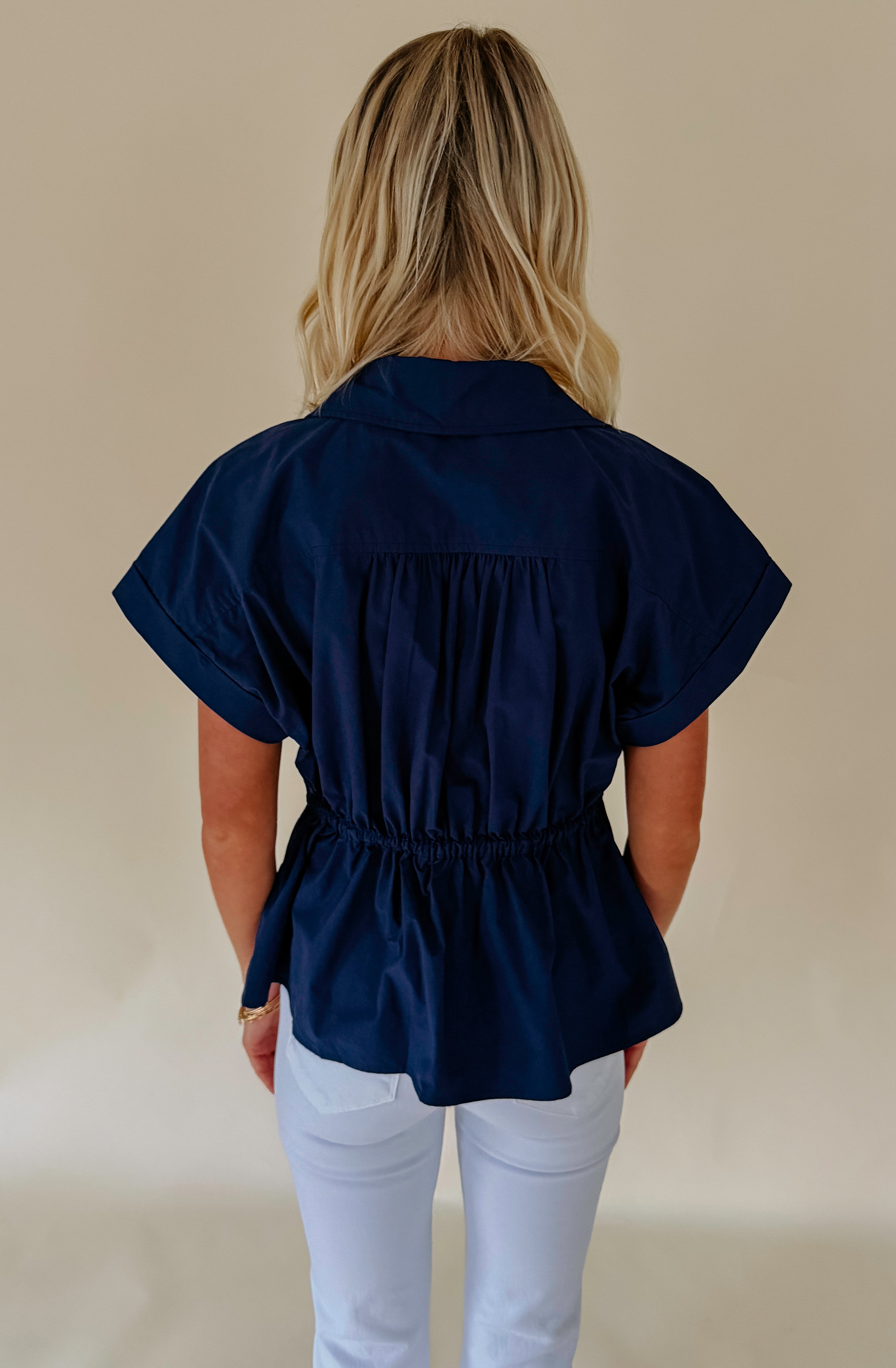 THE KELS ADJUSTABLE WAIST BLOUSE