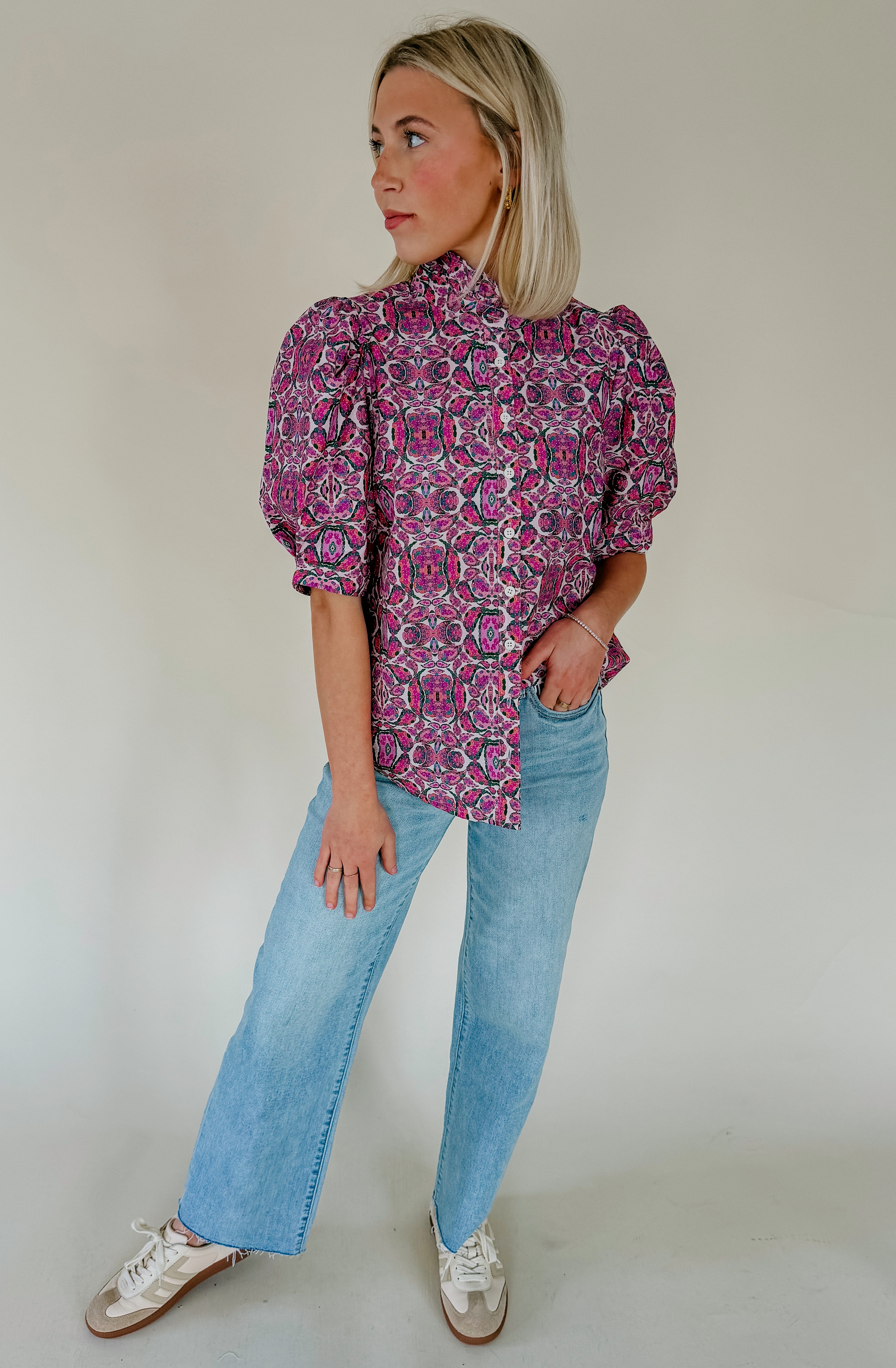 KENNEDY BUTTONED BLOUSE