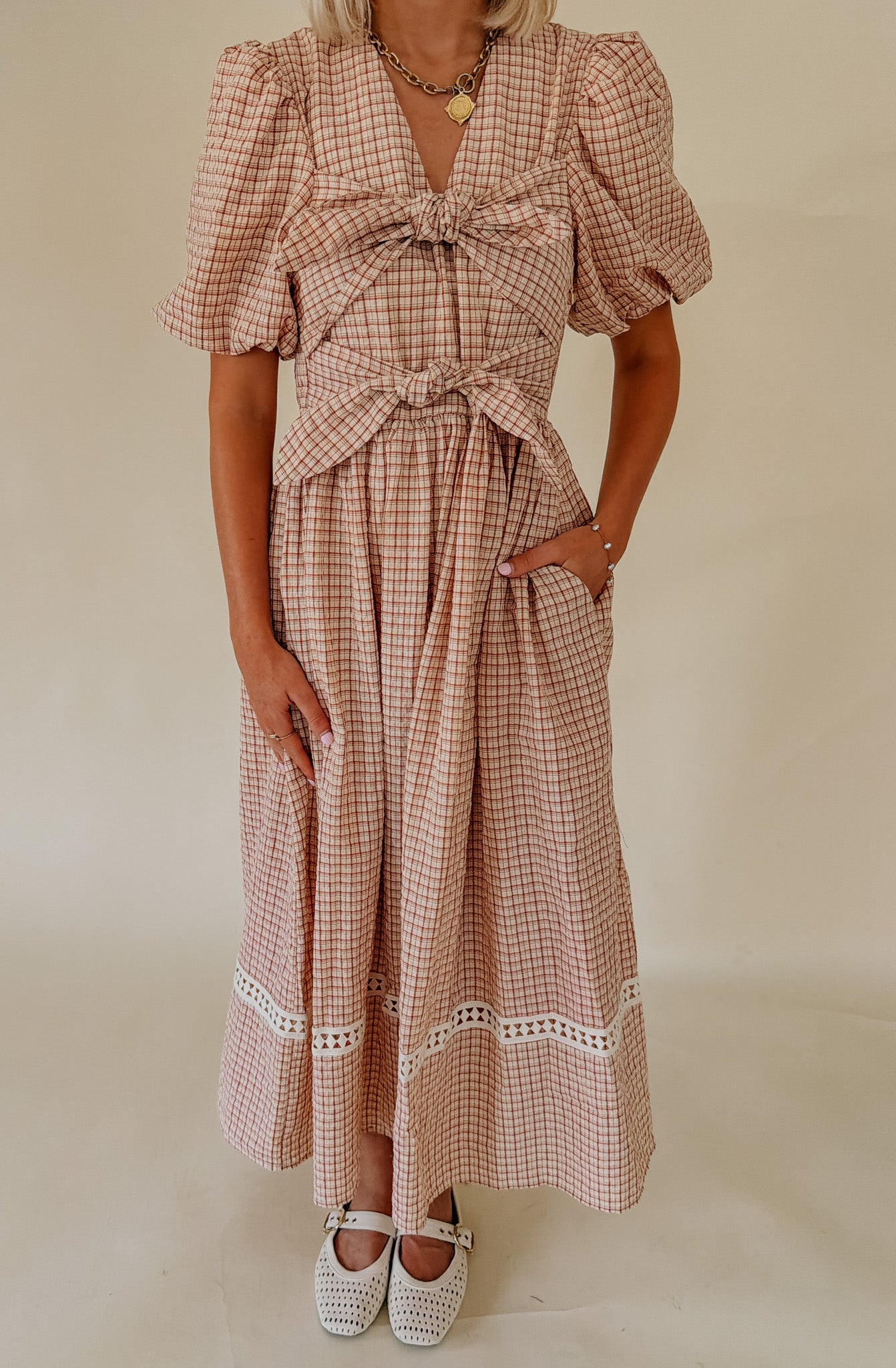 THE BROOKE TIE FRONT DRESS