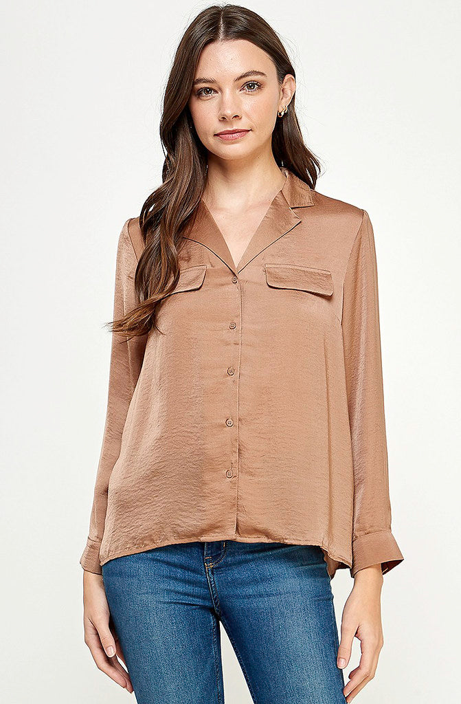 STEPHANIE SATIN BLOUSE