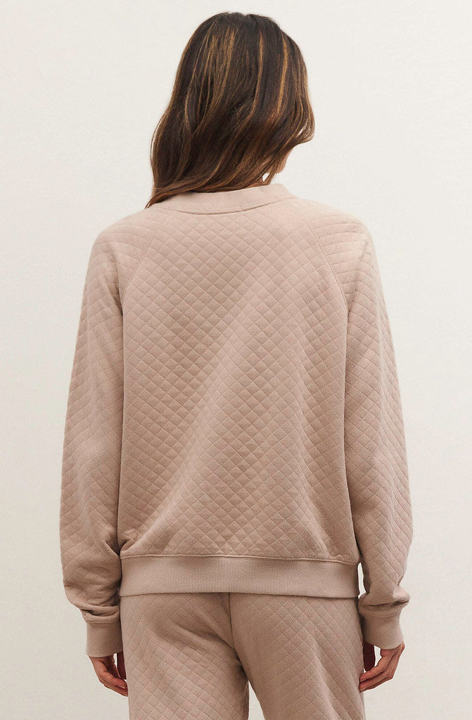 Z SUPPLY VOLT QUILTED SWEATSHIRT