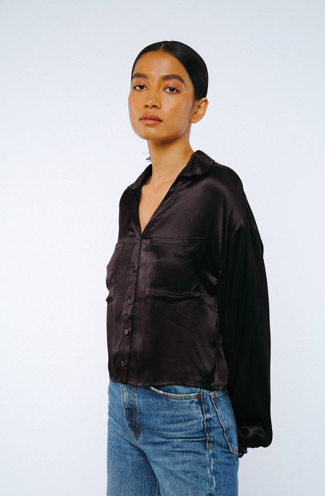 CIEBON TERESA POCKET BUTTON UP