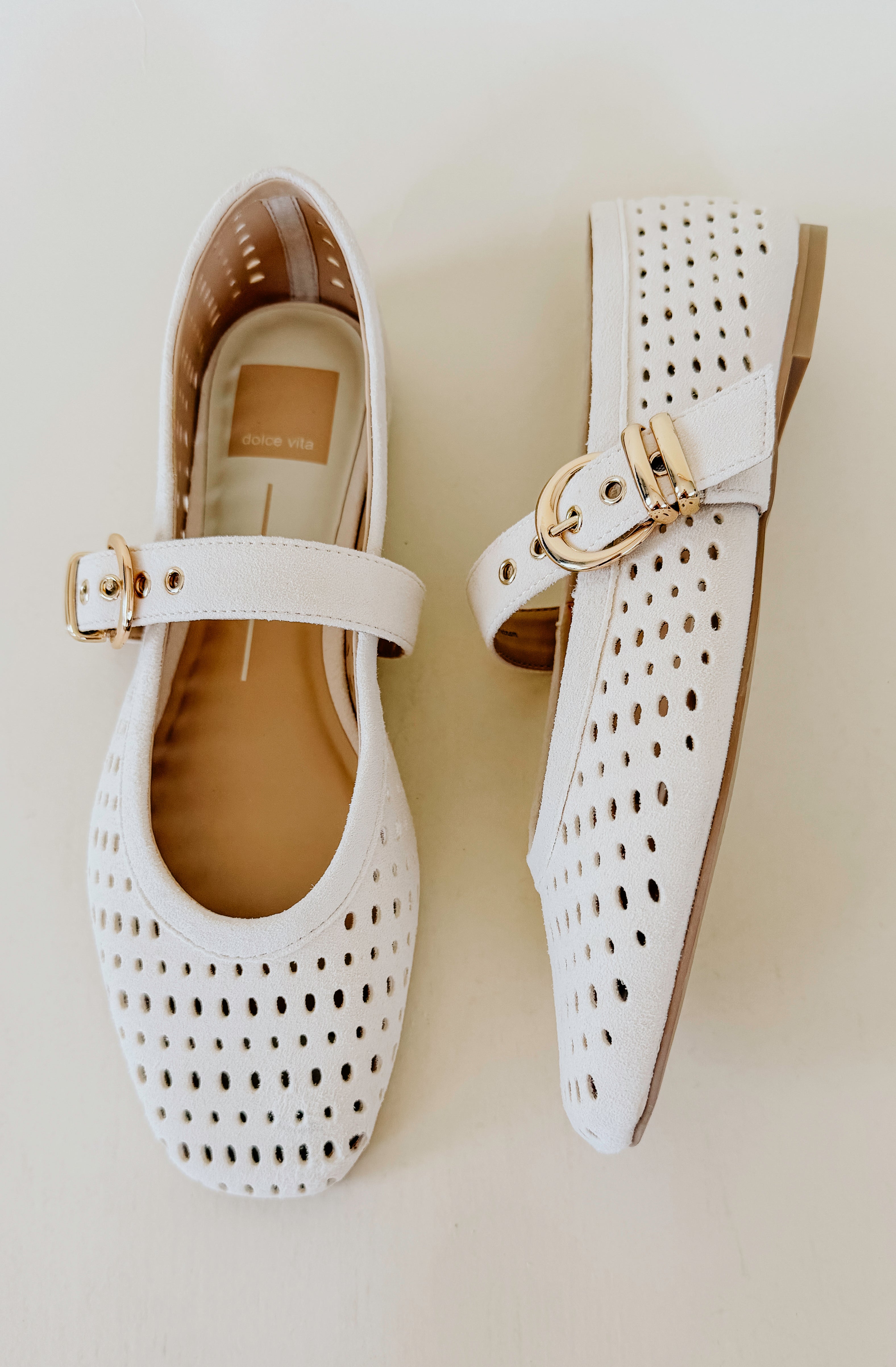 DOLCE VITA MIKEL PERFORATED BALLET FLAT