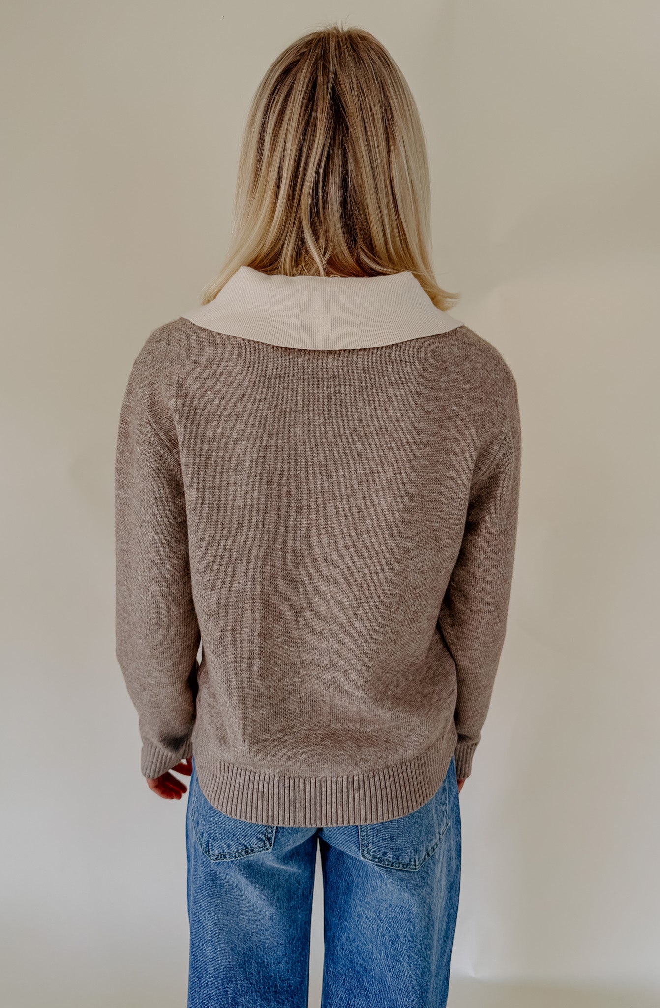 LAYERED FOR YOU COLLARED SWEATER