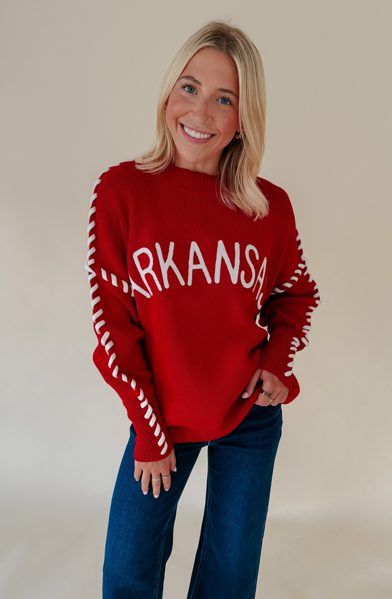 ARKANSAS WHIP STITCH SWEATER