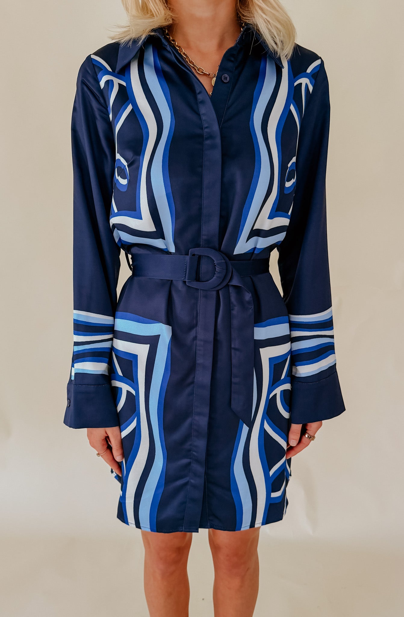 CIEBON JOANNA PRINTED SHIRT DRESS