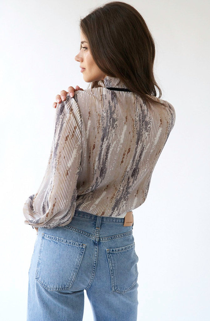 THE EDEN PLEATED BLOUSE
