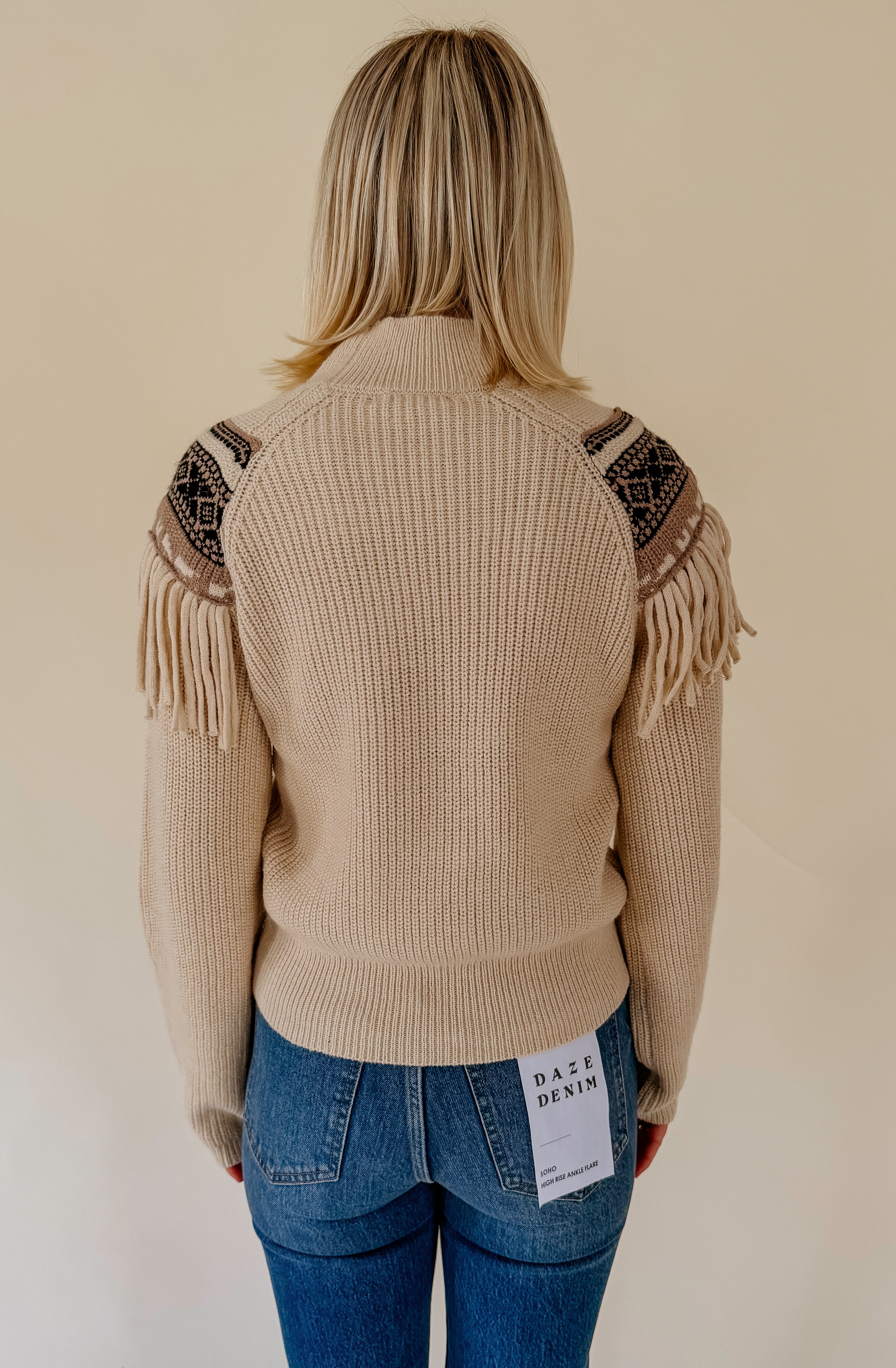 Z SUPPLY NORTH FRINGE SWEATER
