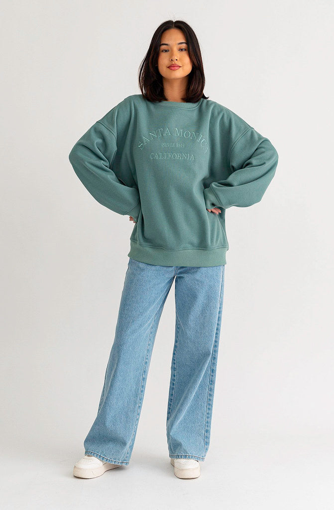 SANTA MONICA VINTAGE STYLE SWEATSHIRT