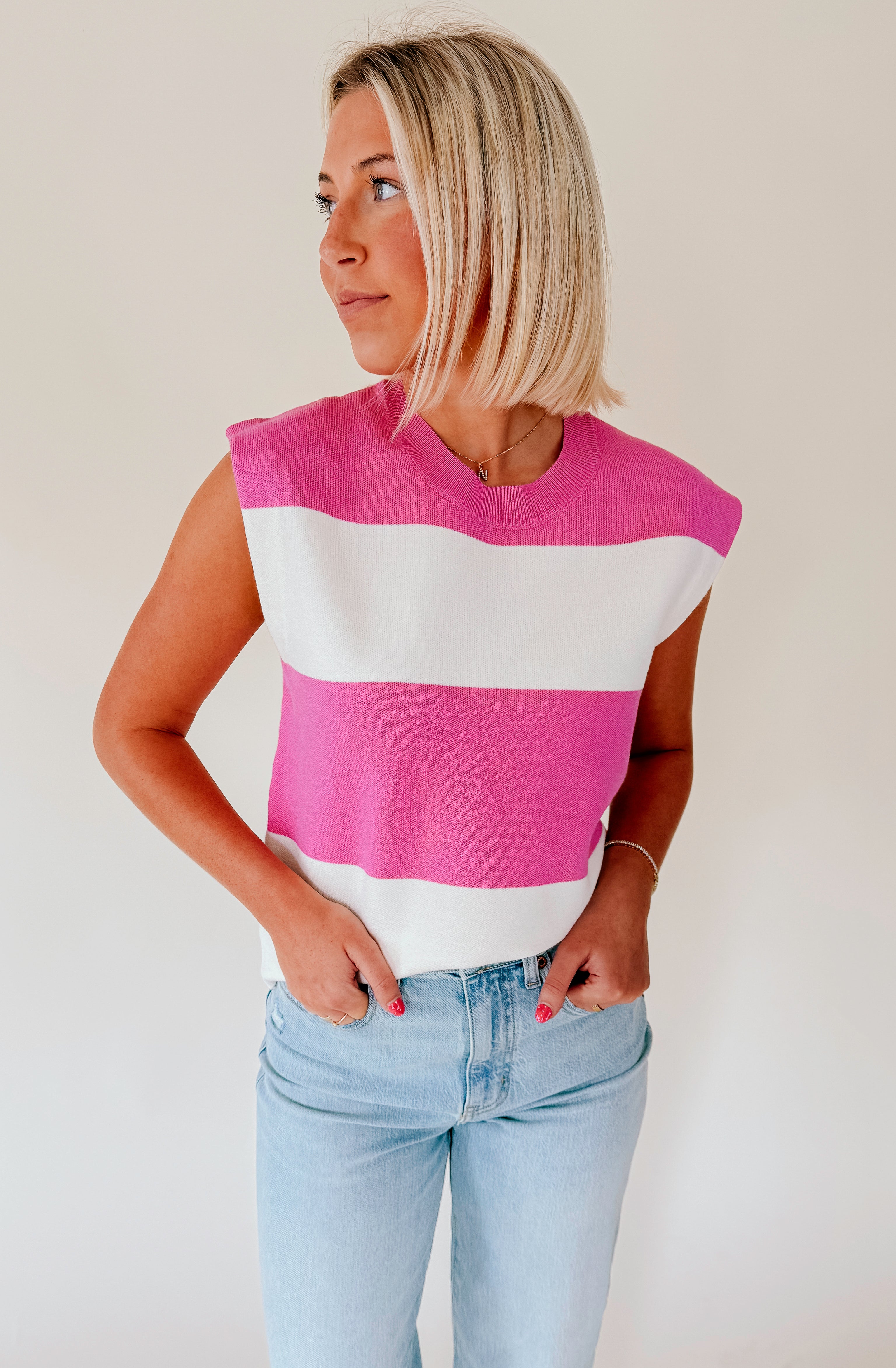 SEA-S THE DAY STRIPED TANK