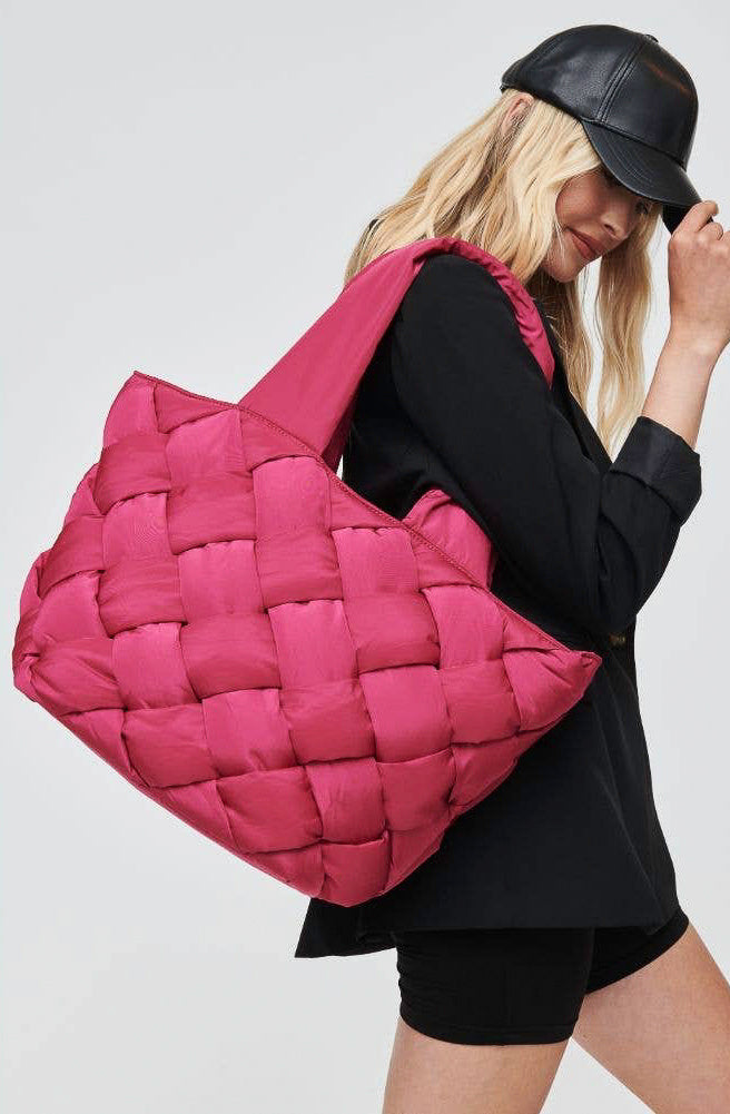 LARGE PUFFER TOTE