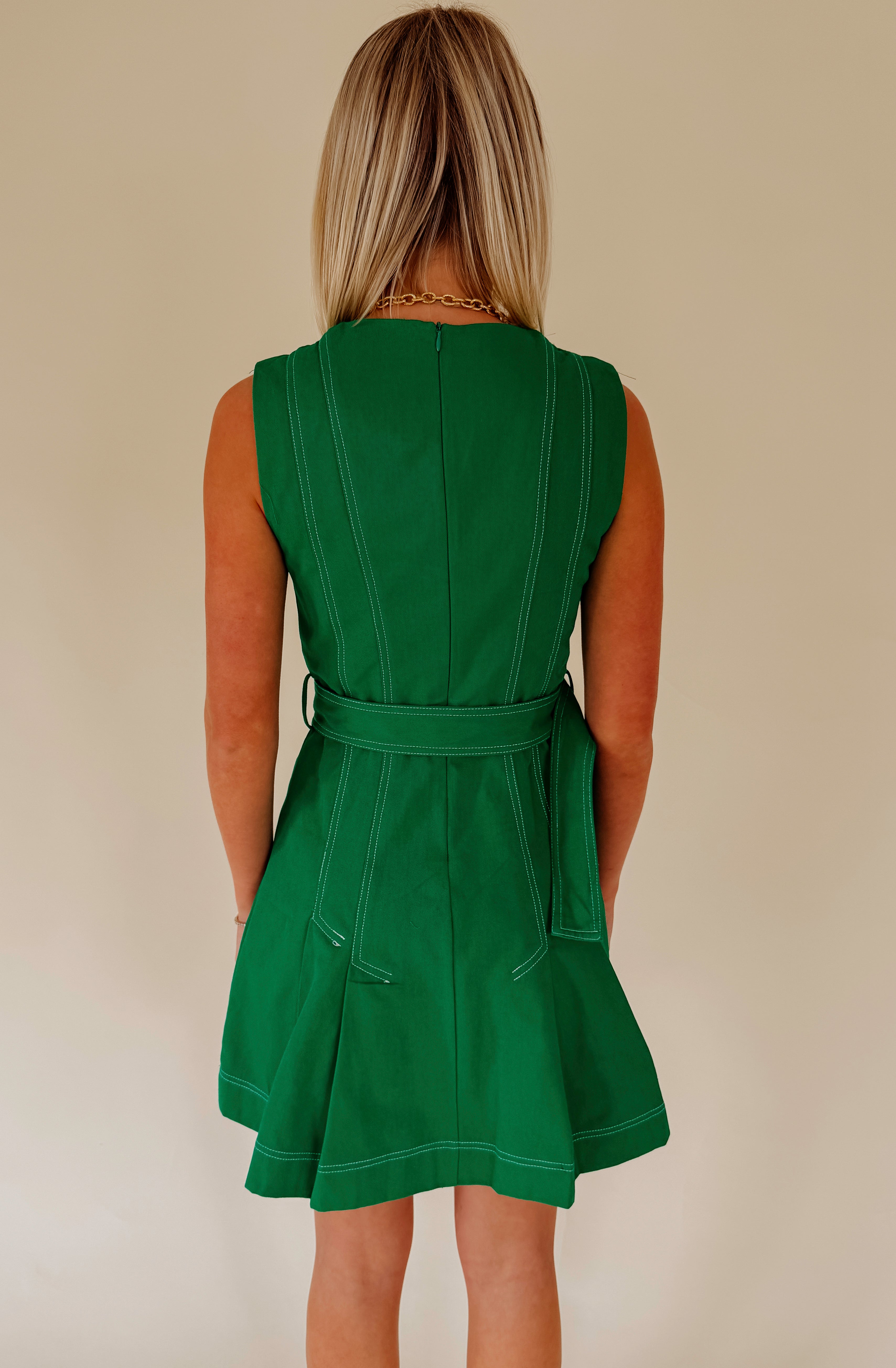 GOOD TIMING BELTED DRESS