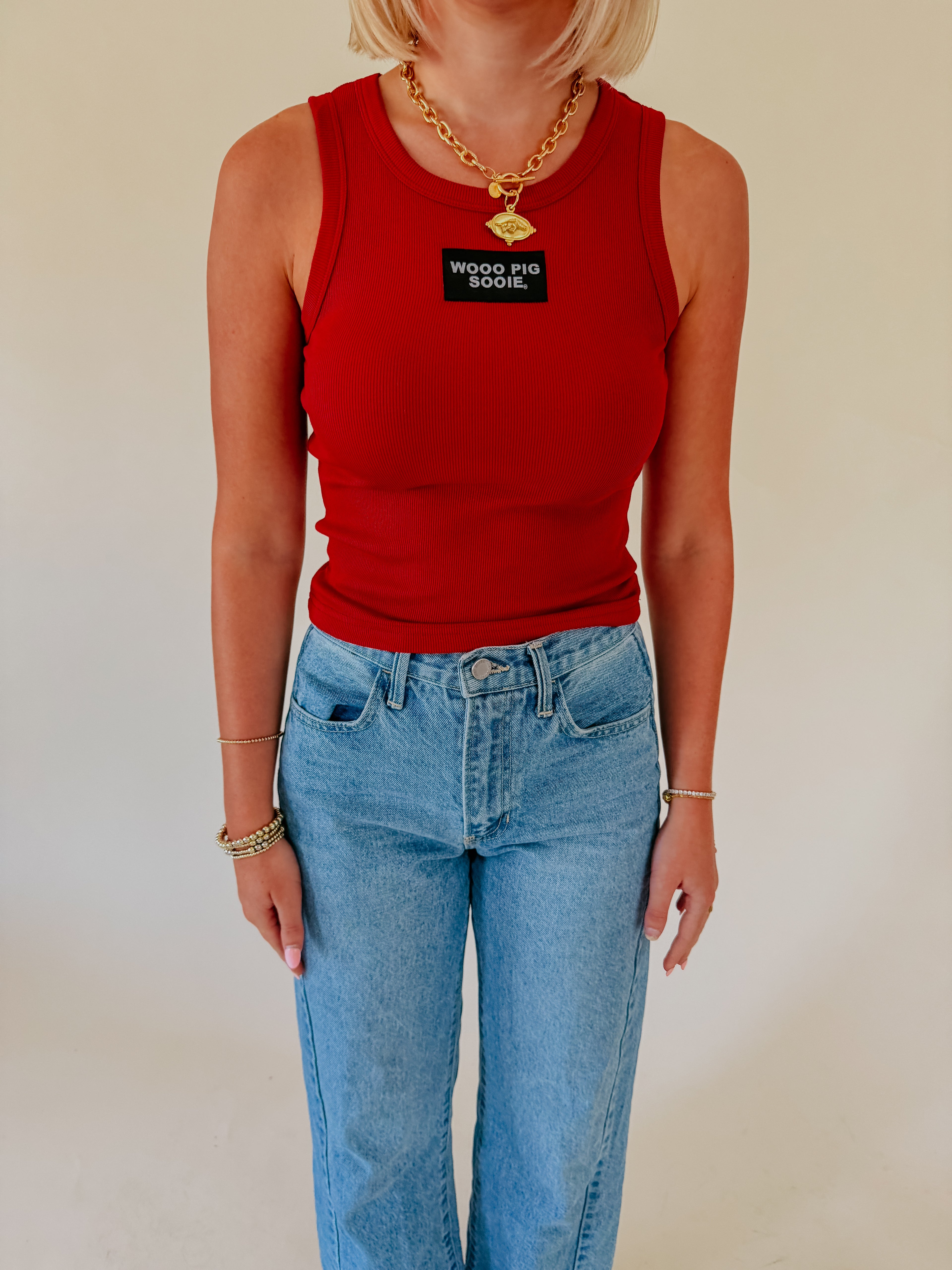 THE LIZ RIBBED PATCH ARKANSAS TANK