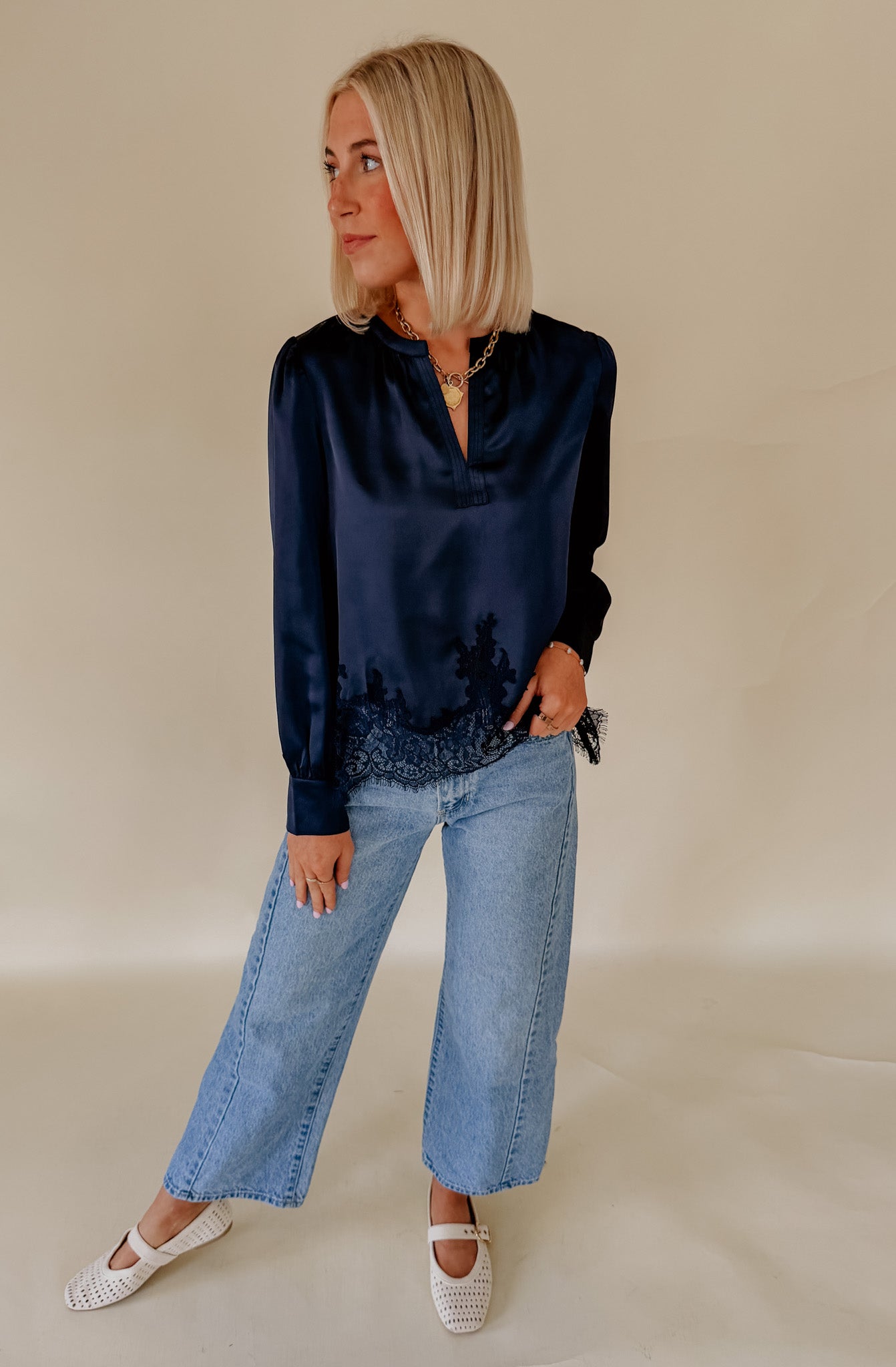 THE LACEY LACE BLOUSE
