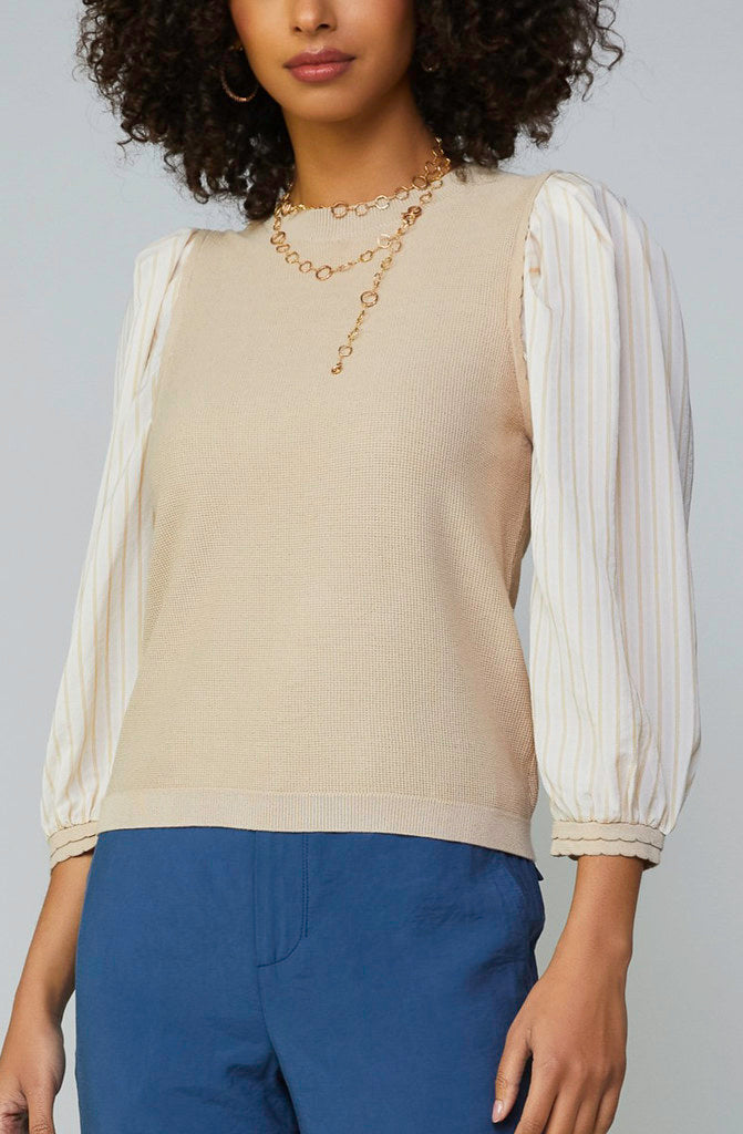 TIME CHANGE ROUND NECK SWEATER