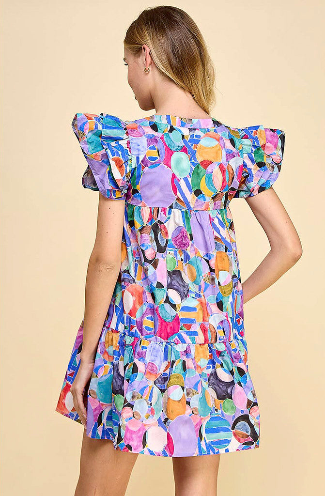 CRAZY IN LOVE RUFFLED DRESS