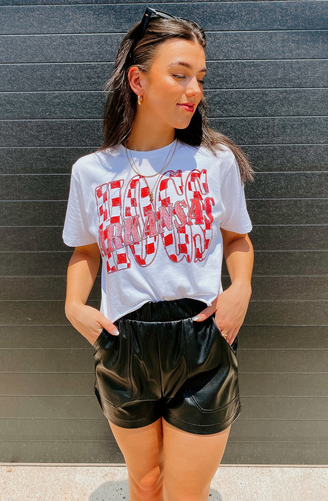 STEVE MADDEN FAUX THE RECORD SHORTS