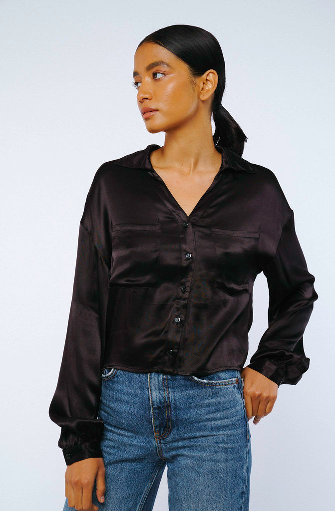 CIEBON TERESA POCKET BUTTON UP
