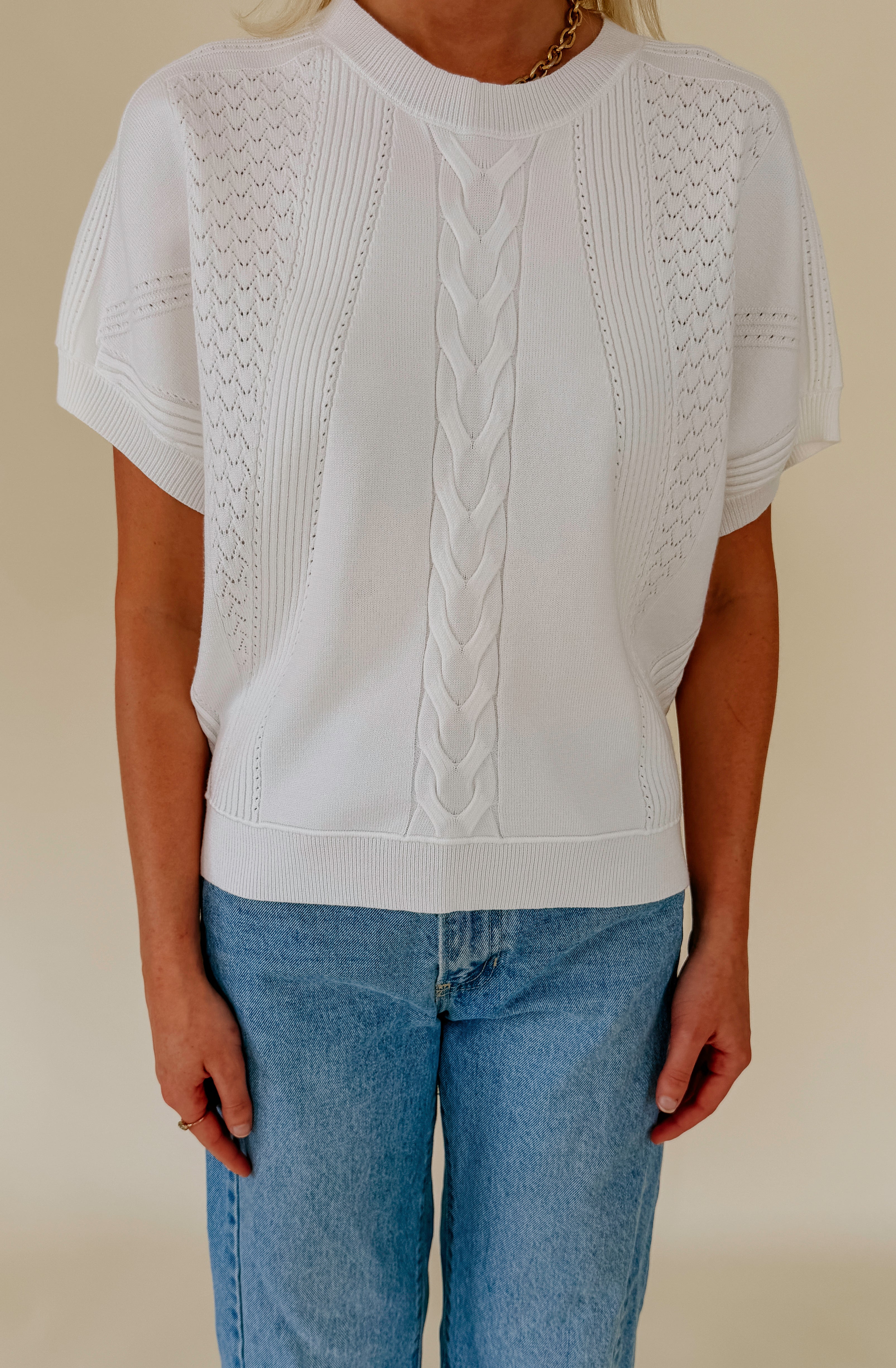 THE REMI LIGHT KNIT SWEATER TEE