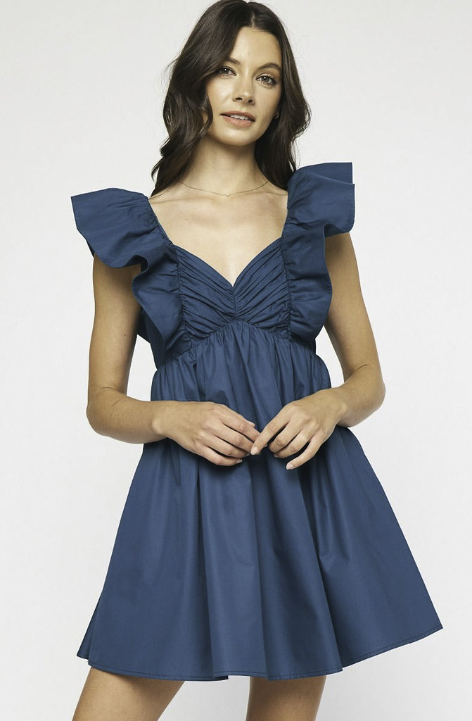 MEET FOR DRINKS RUFFLED DRESS