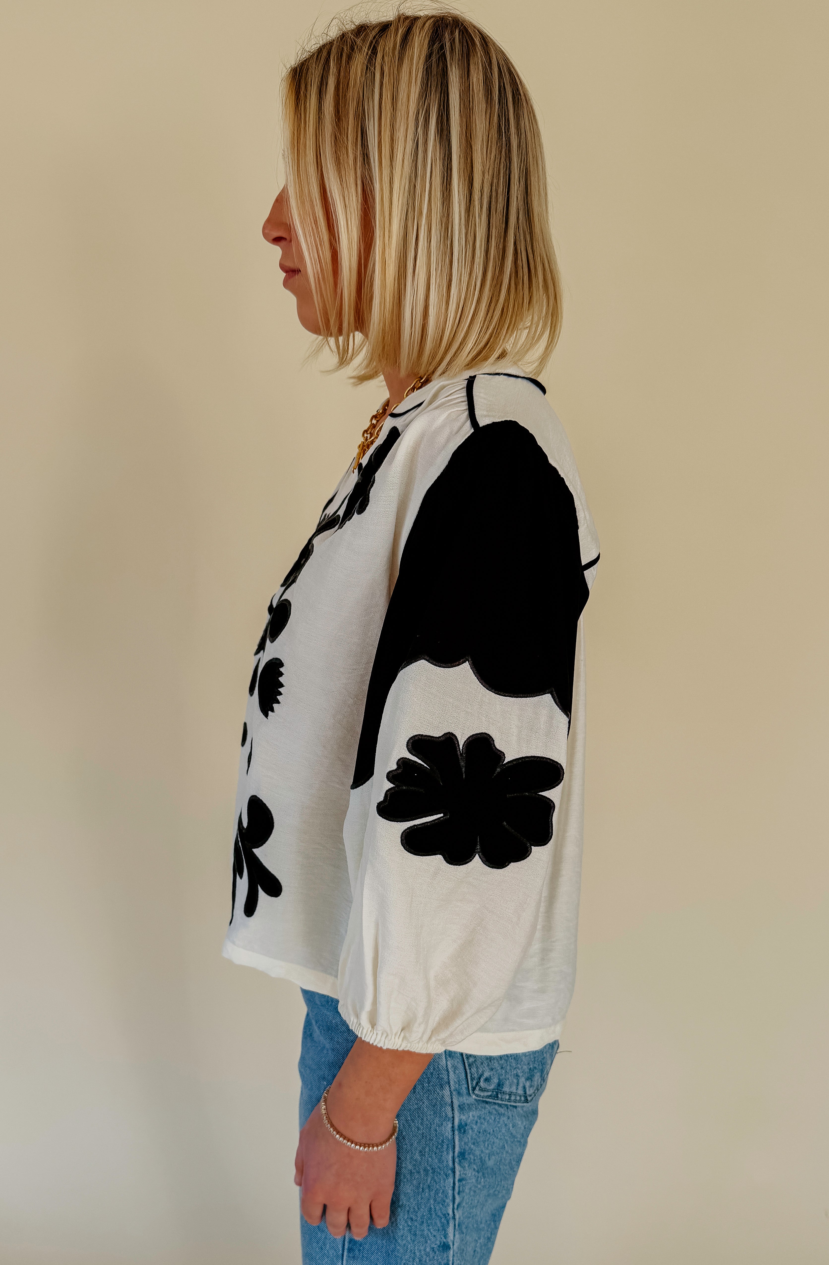 CHANGE OF SEASONS FLORAL BLOUSE