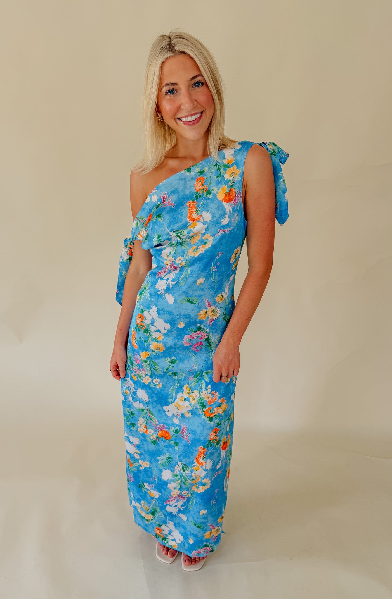 coastal midi dress BLOOM COWL NECK Blue Multi / S Size:5-6T Mens Classic Fit Solid and oversized sunglasses for EXTRA50