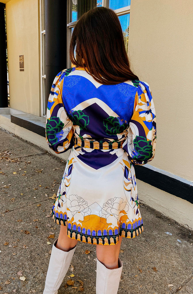 CIEBON BILLY LONG SLEEVED BELTED DRESS