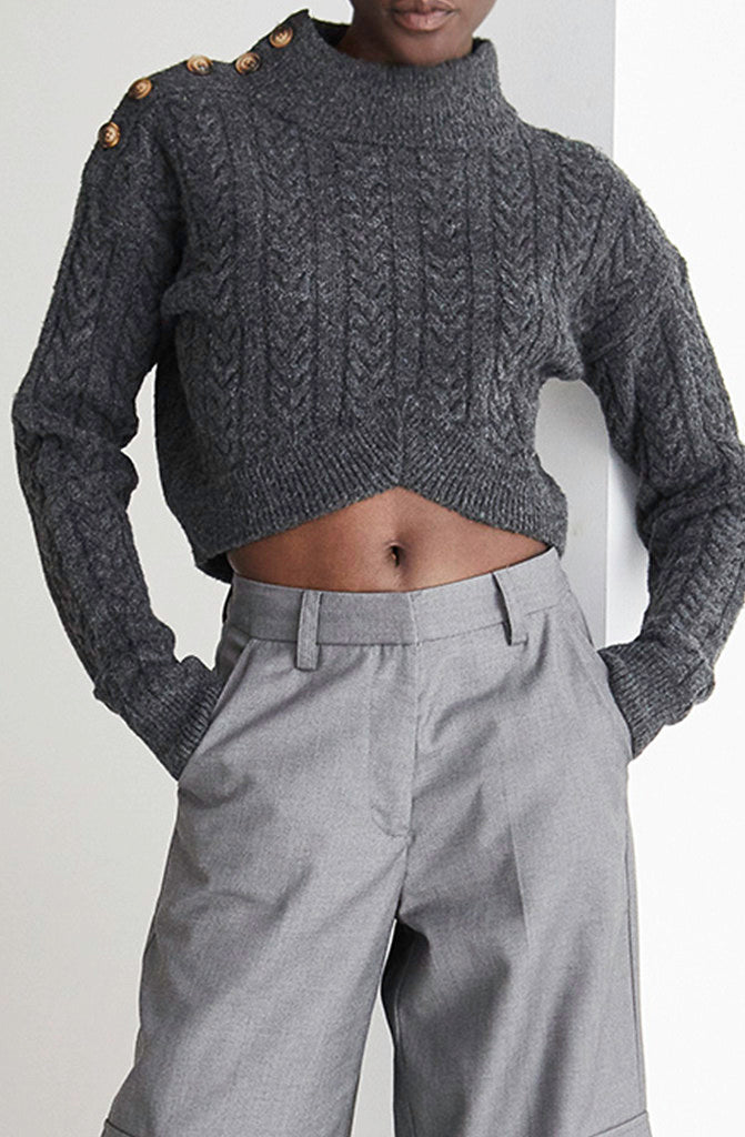 OLIVIA MOCK NECK SWEATER