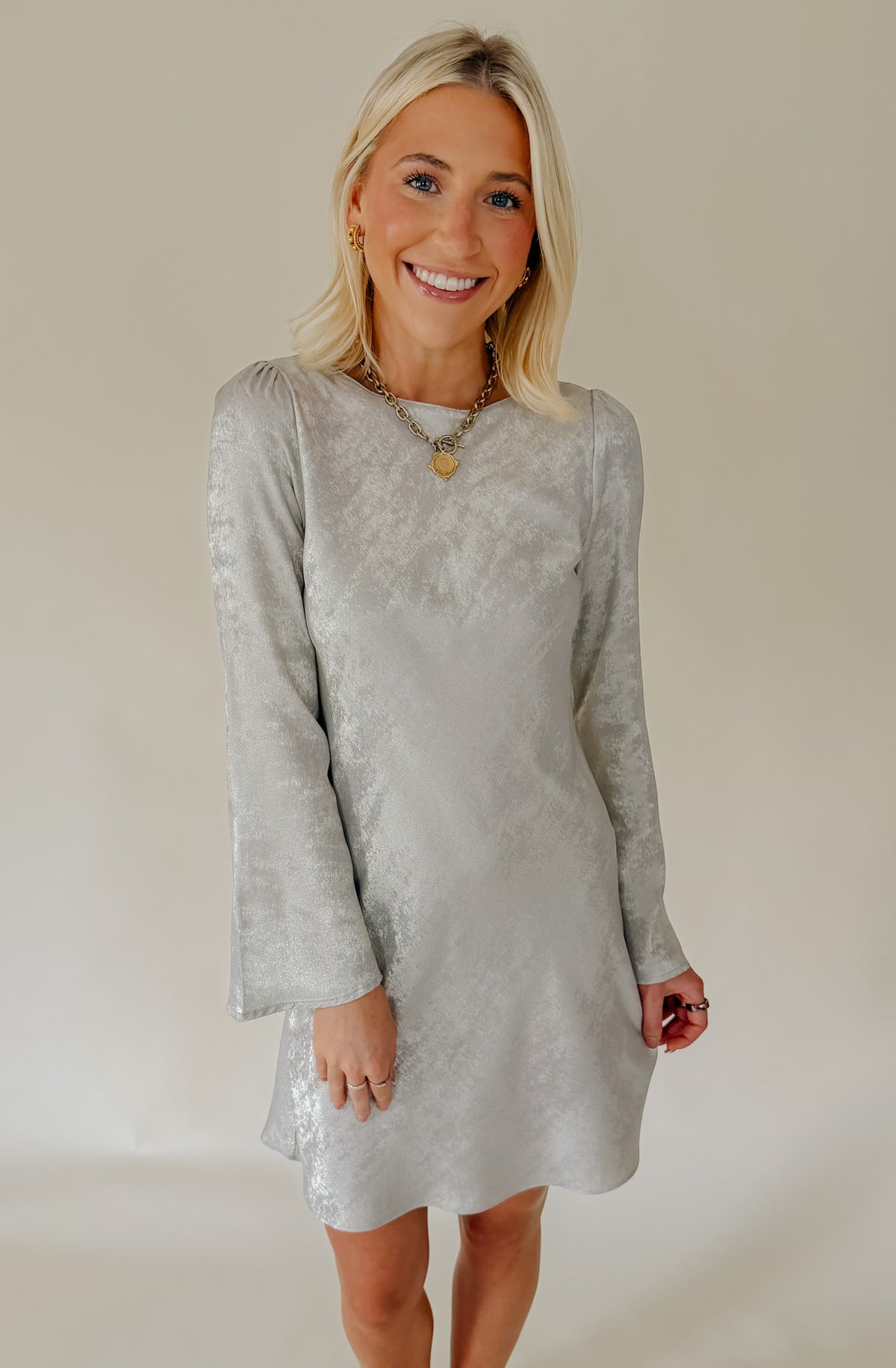 METALLIC SHIMMER DRESS