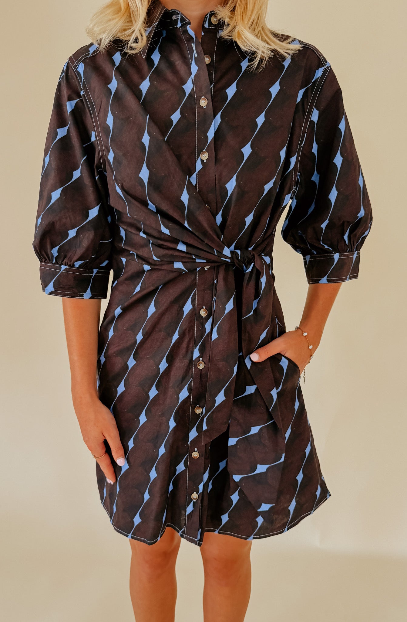 SET SAIL BUTTONED DRESS