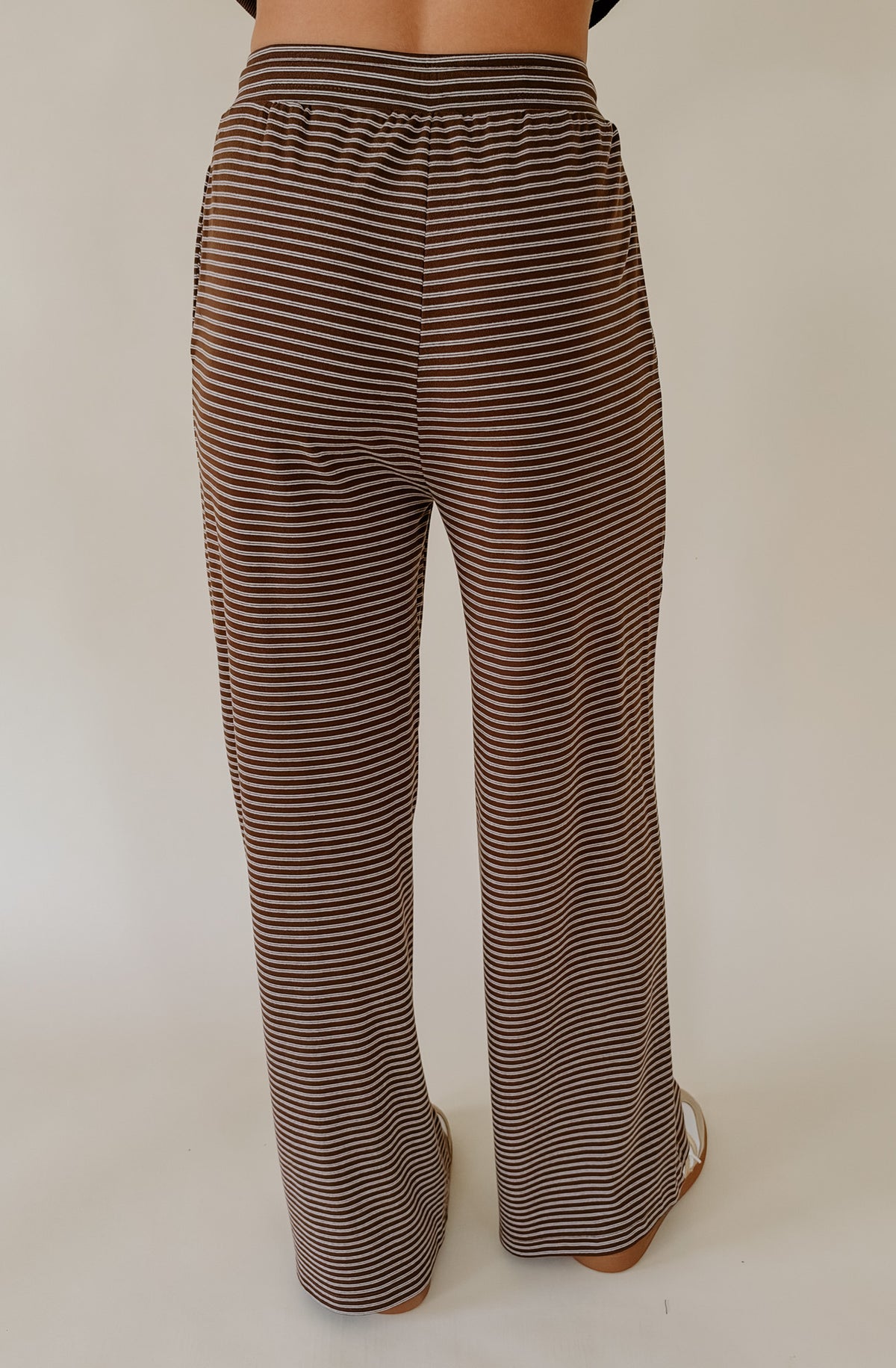 ESPRESSO STRIPED LOUNGE PANT