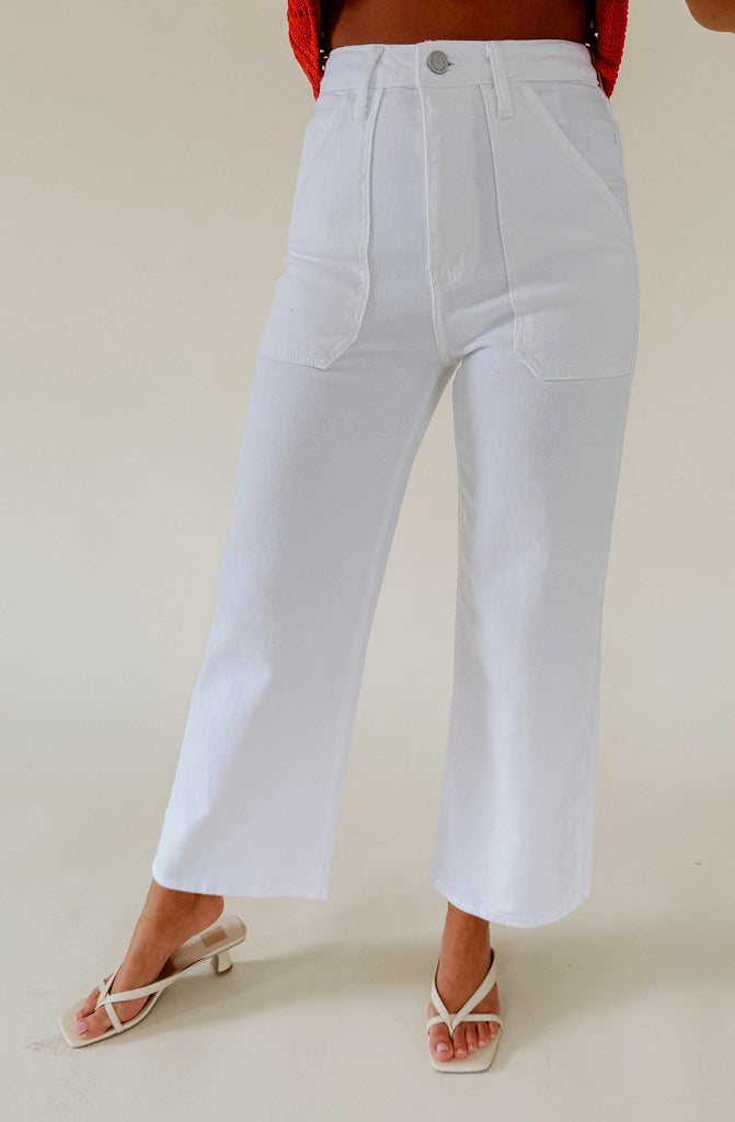 JUST BLACK HIGH RISE WIDE LEG PANT