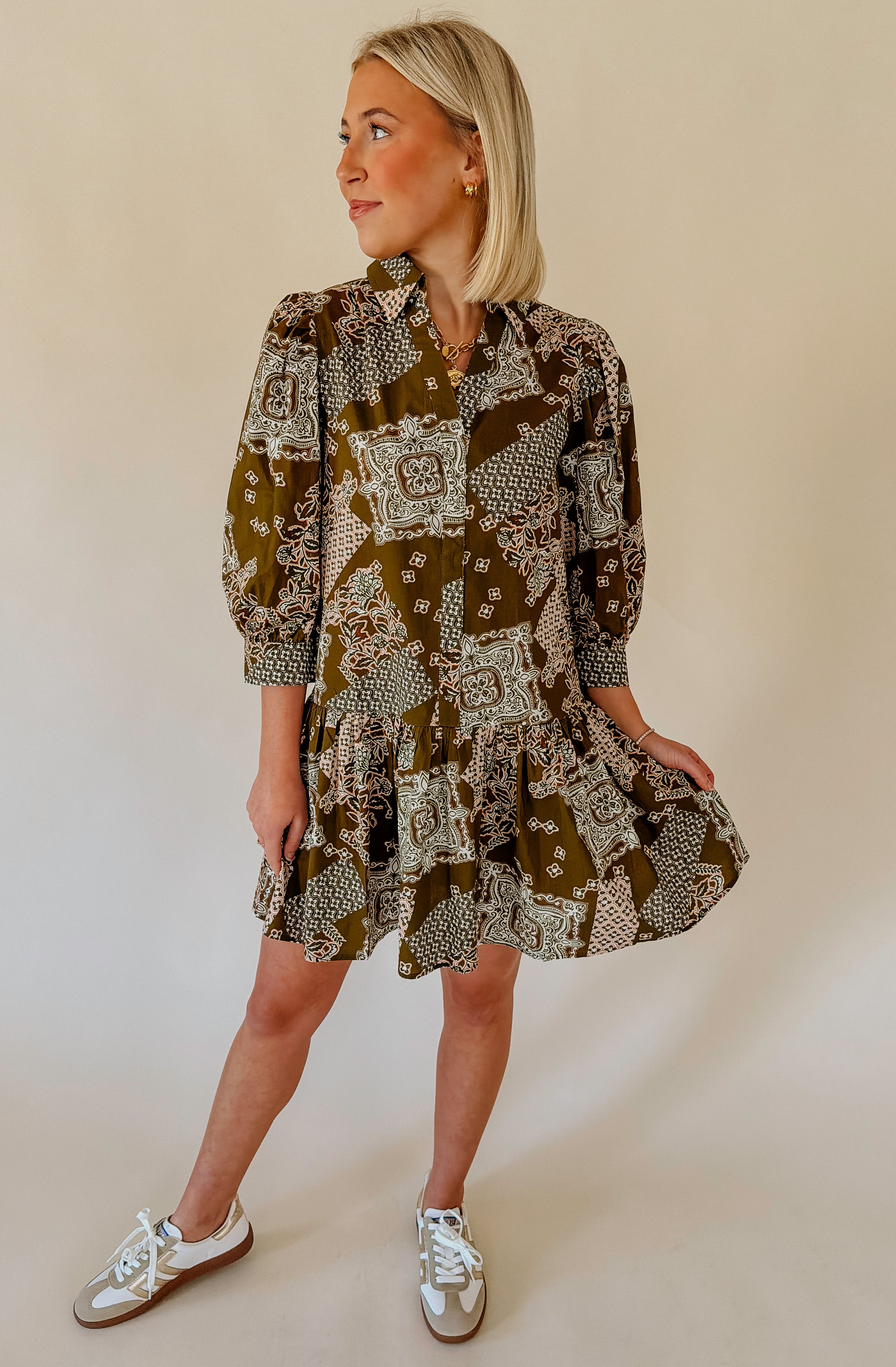 BETTER THIS WAY PRINTED DRESS