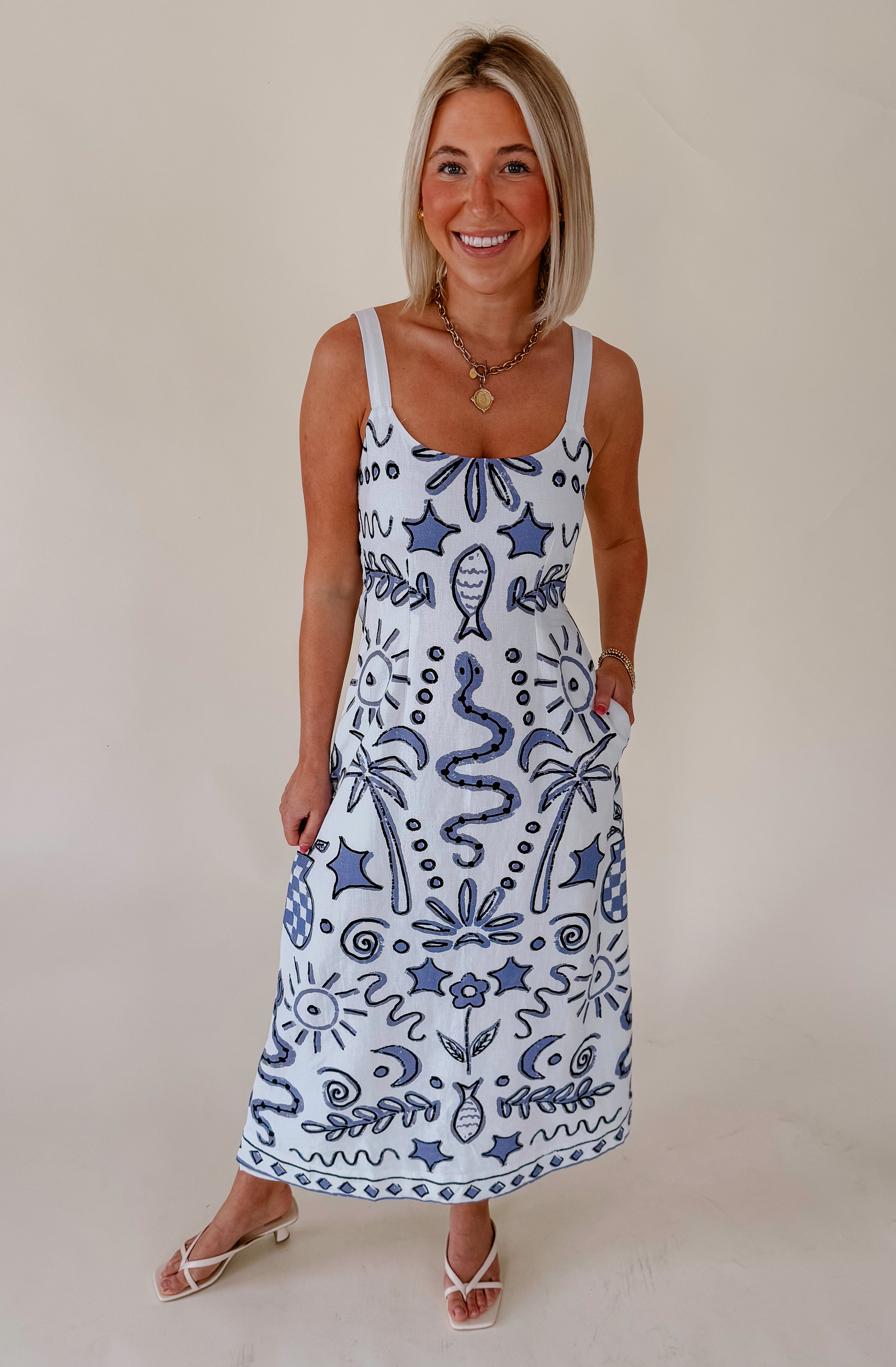 CLEOBELLA SHELLY ANKLE DRESS