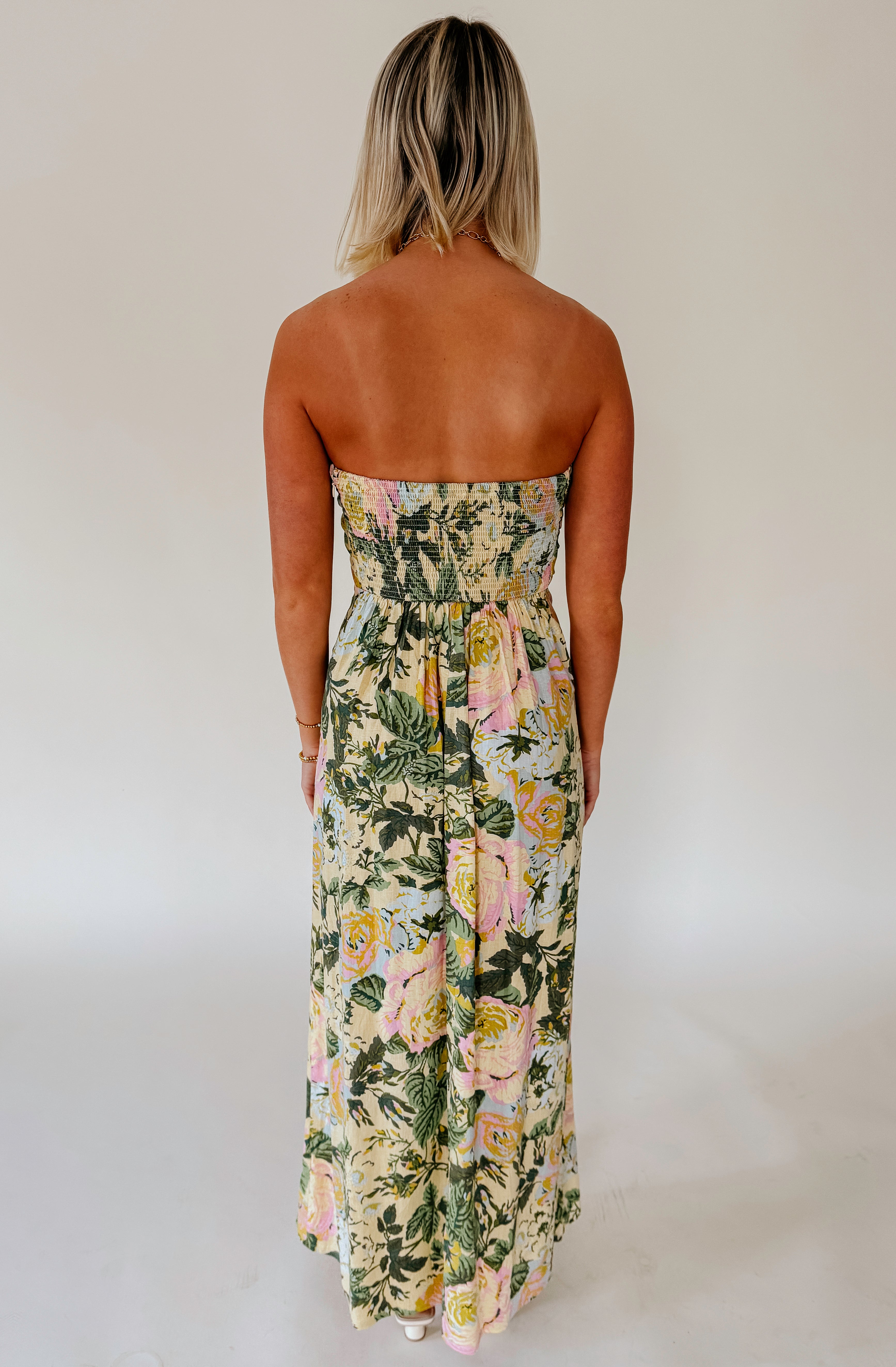 OCEAN VIEW STRAPLESS MIDI