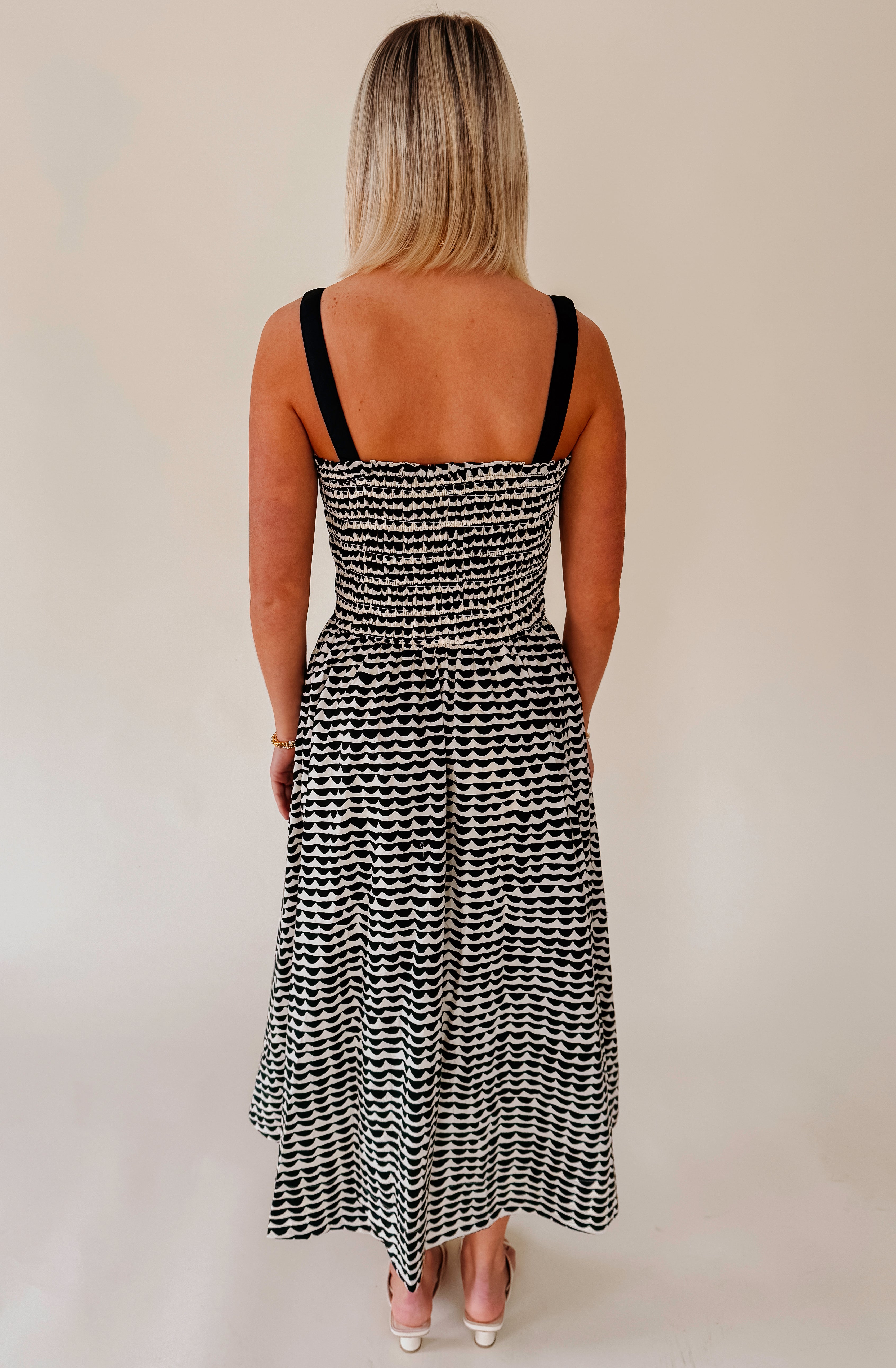 THE TAYLOR SMOCKED MIDI
