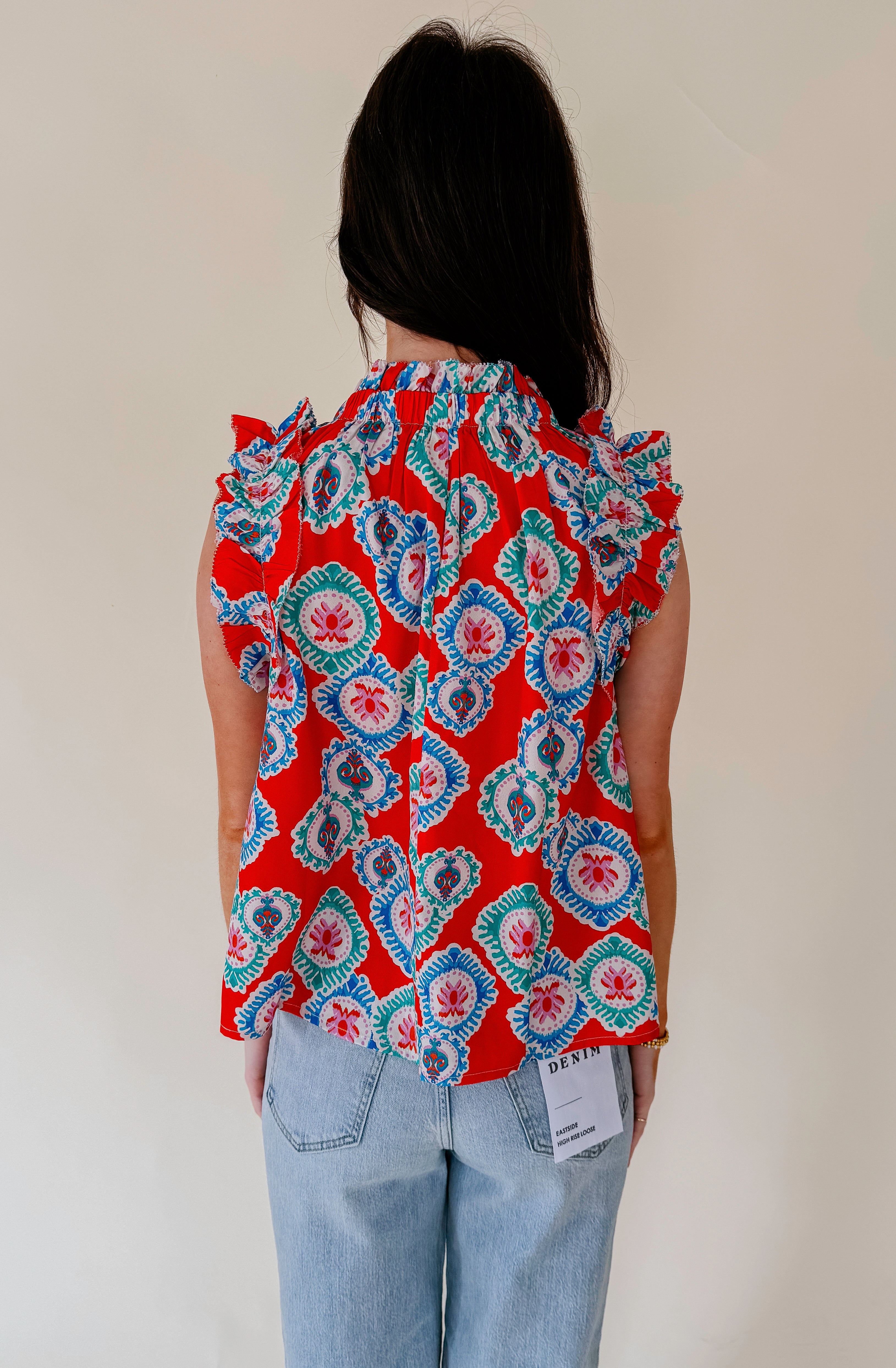 PALM SPRINGS PRINTED BLOUSE