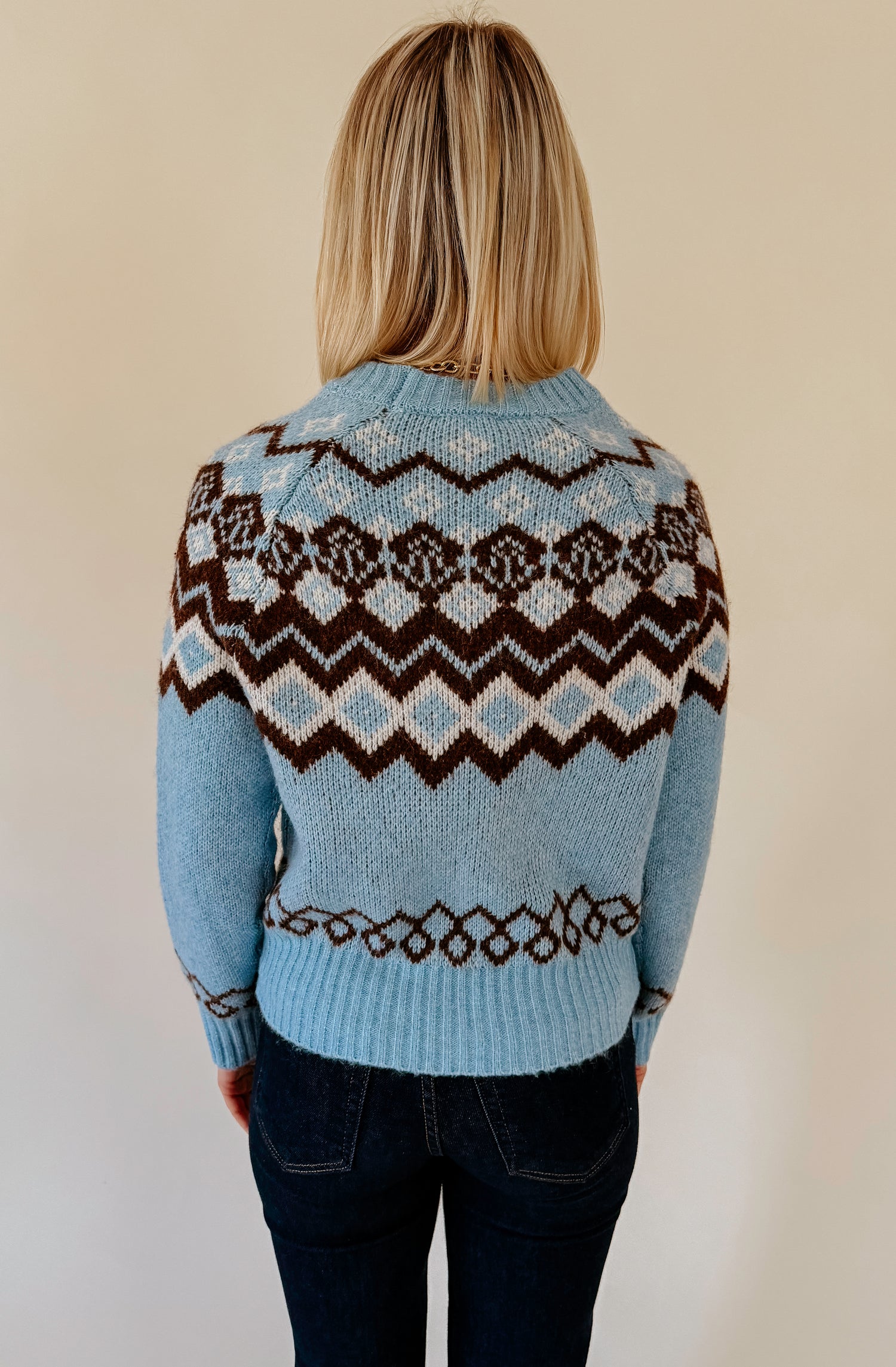 WINTERY MIX CREW NECK SWEATER