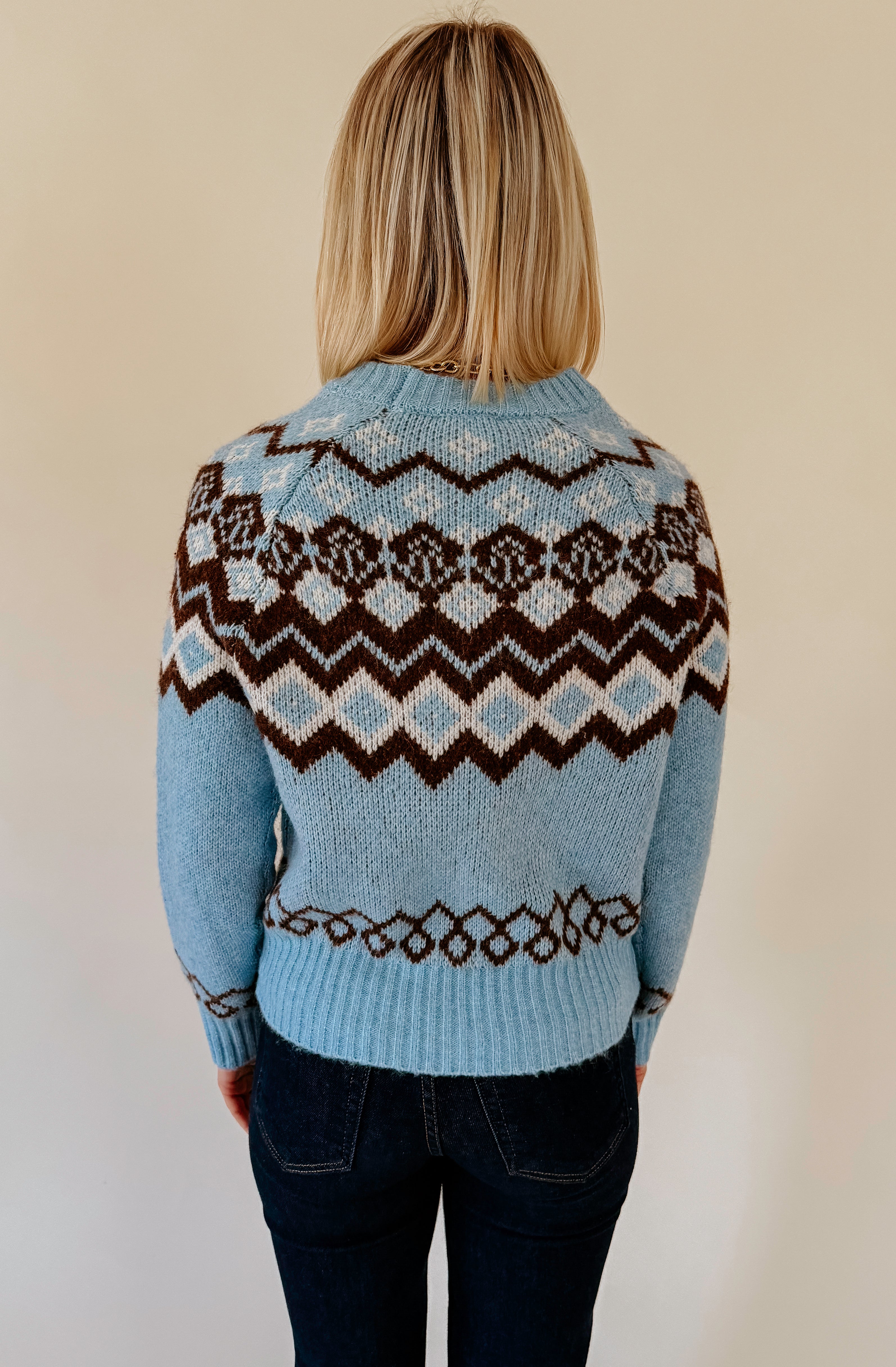 WINTERY MIX CREW NECK SWEATER