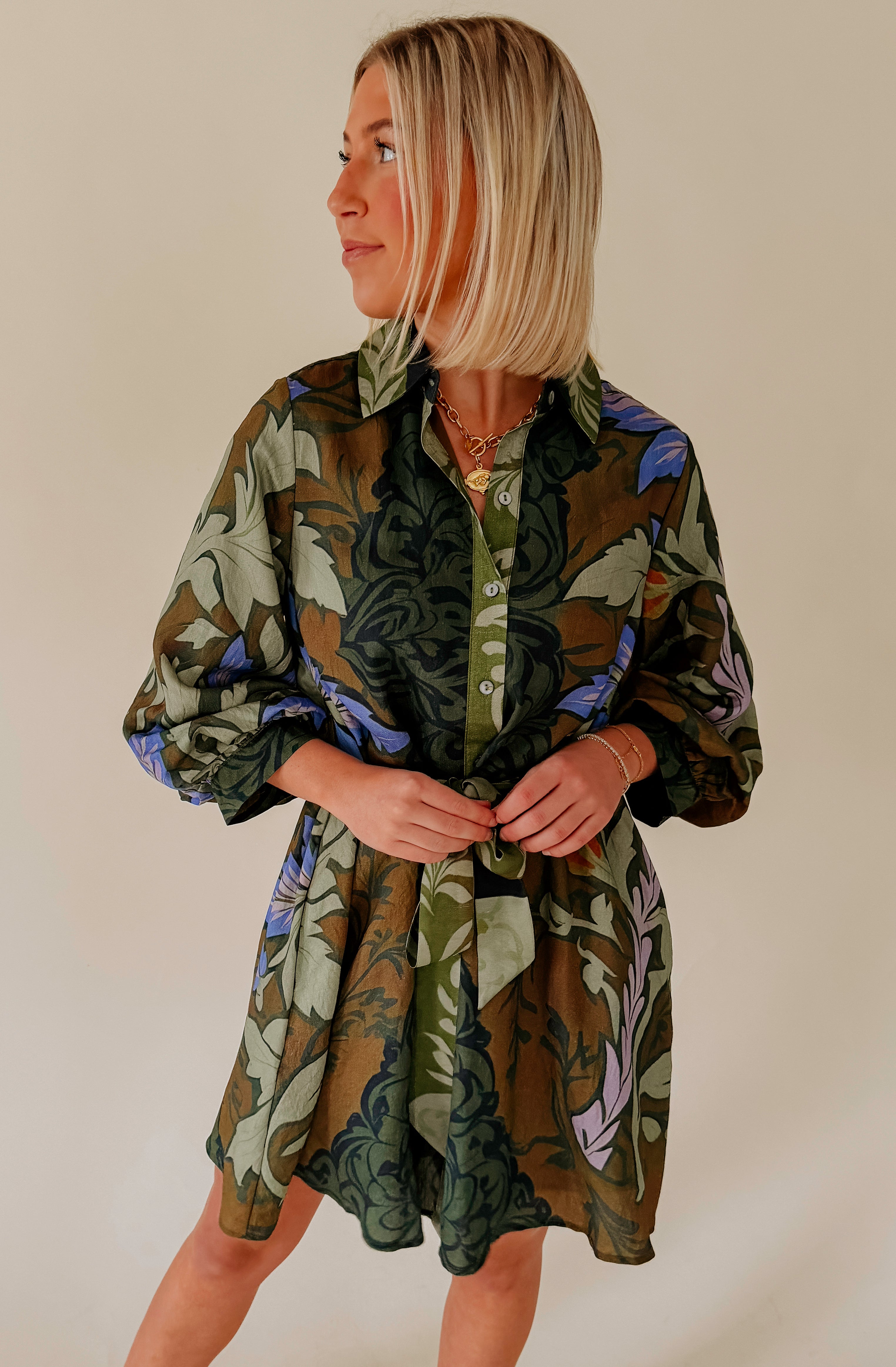 TULUM PRINTED MINI DRESS