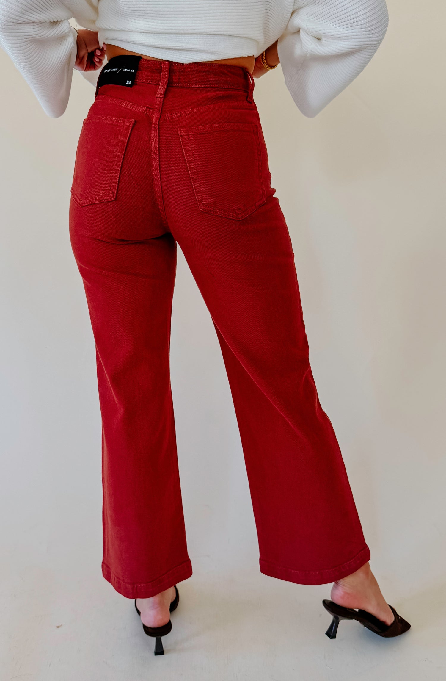 CANADIAN TUXEDO WIDE LEG PANT