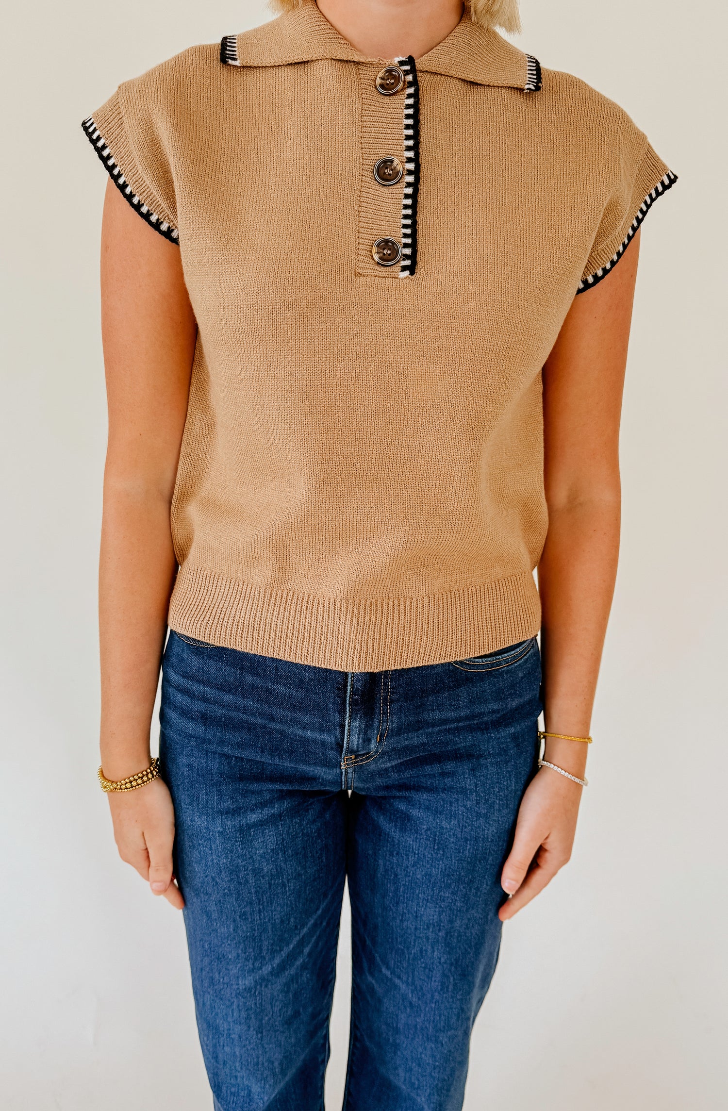 THE CORI SLEEVELESS SWEATER