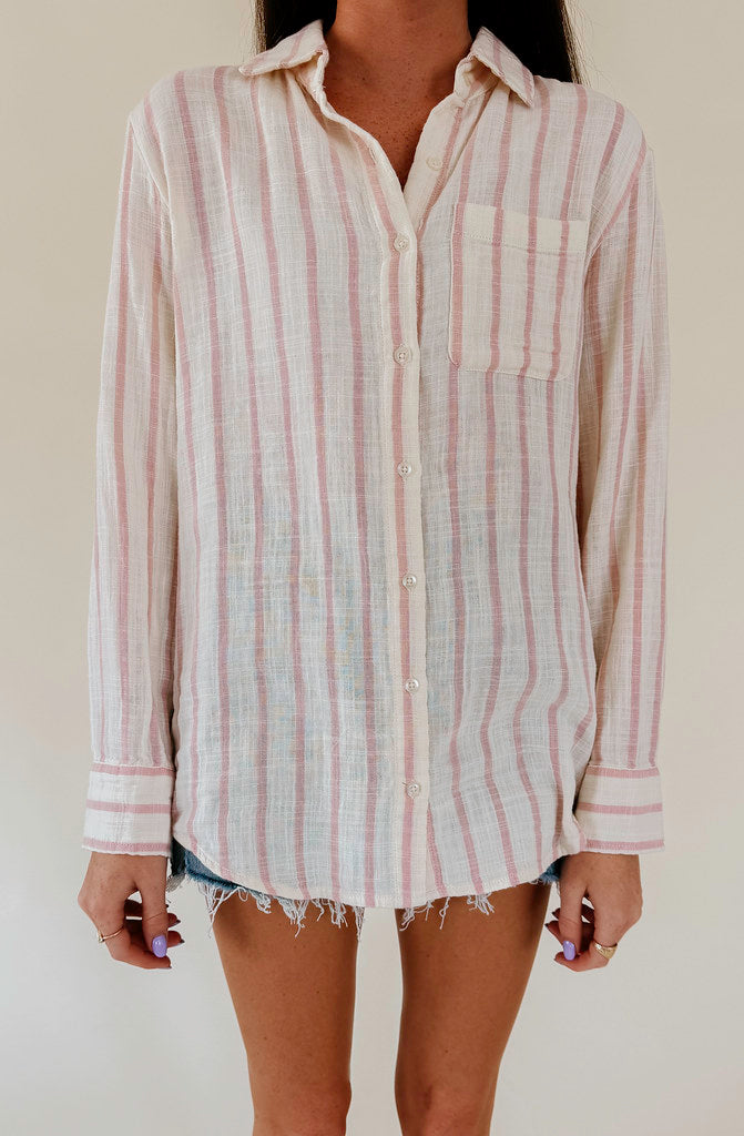 Z SUPPLY SATURDAY STRIPE BUTTON UP