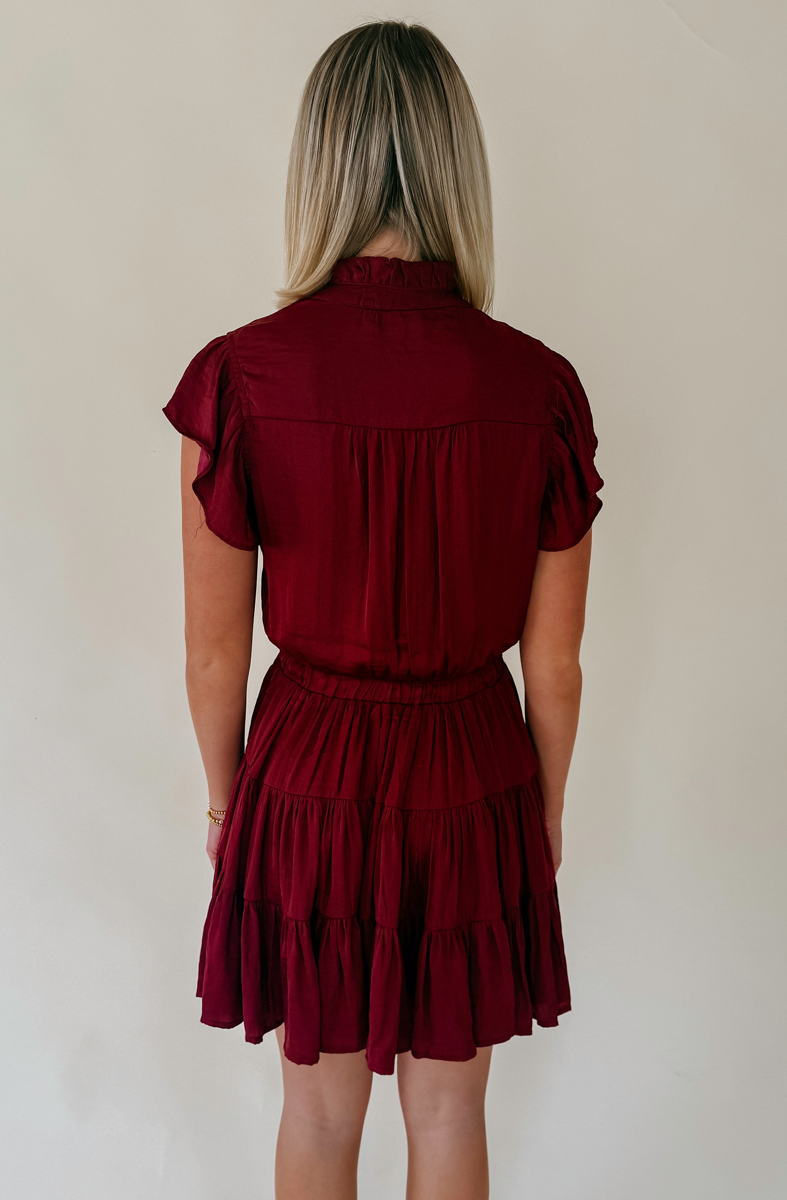 FALL FORWARD BUTTONED DRESS