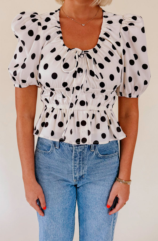 DOTTED LINE BLOUSE