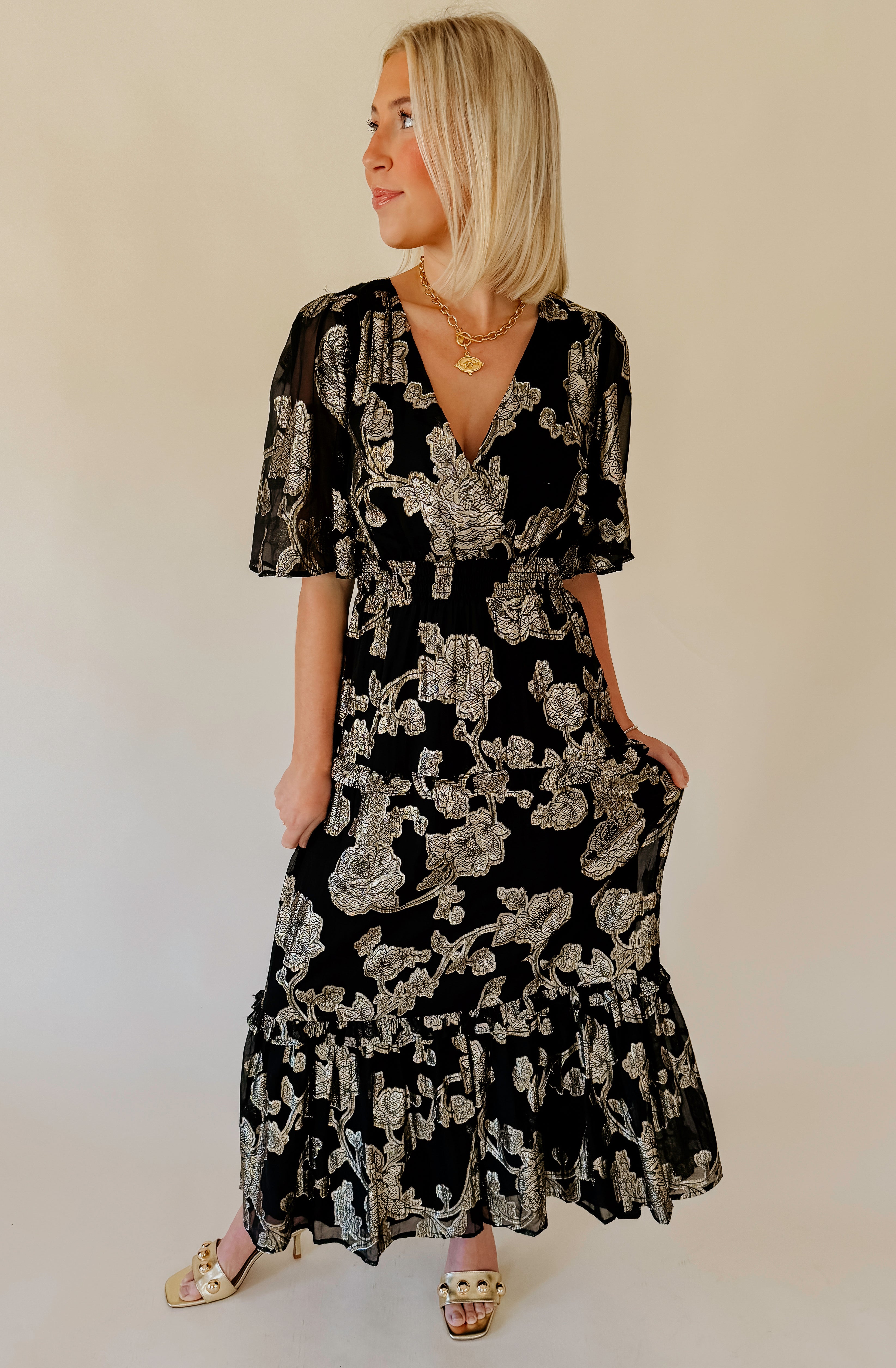 Z SUPPLY KIERA JACQUARD MAXI DRESS